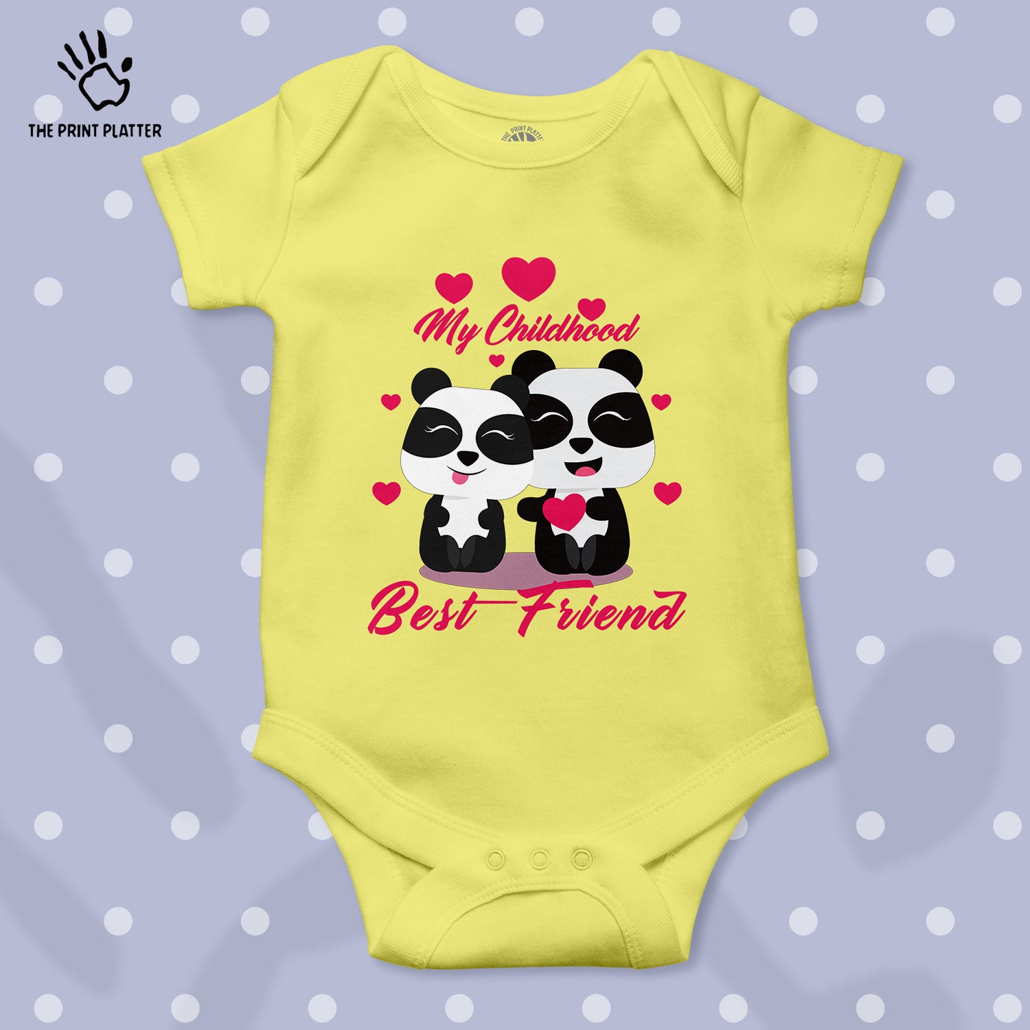 My Childhood Best Friend Unisex Half Sleeve Romper