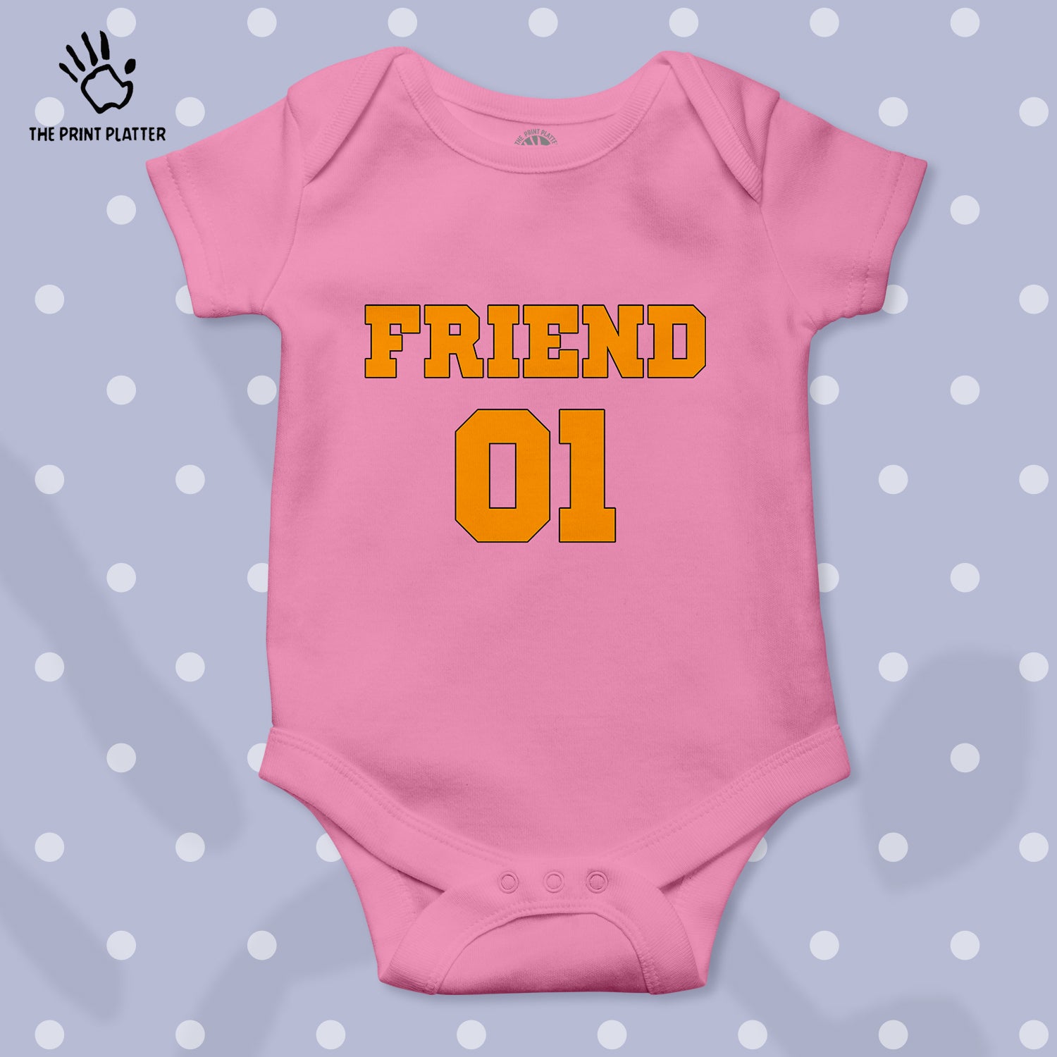 Friend 01 Unisex Half Sleeve Romper