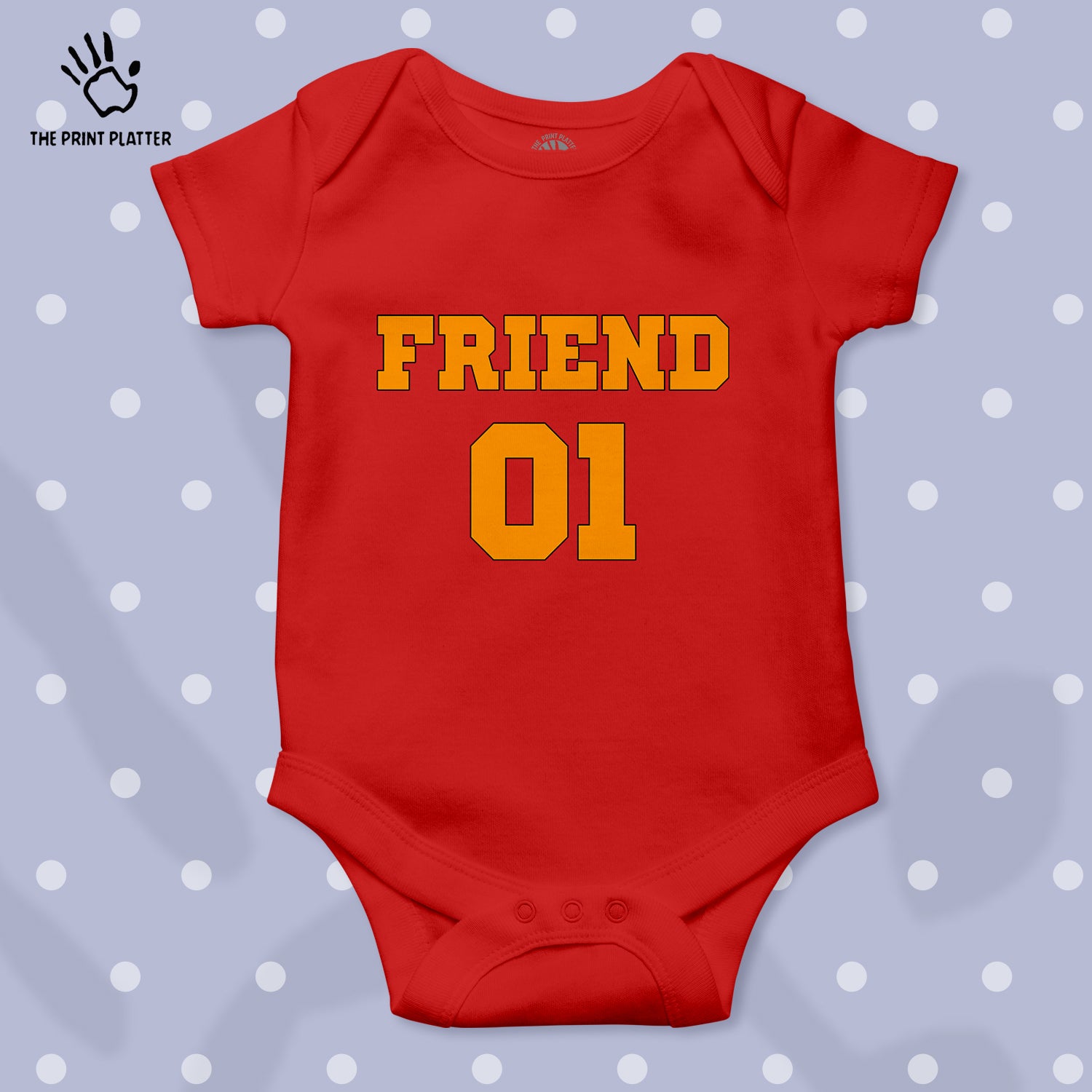 Friend 01 Unisex Half Sleeve Romper