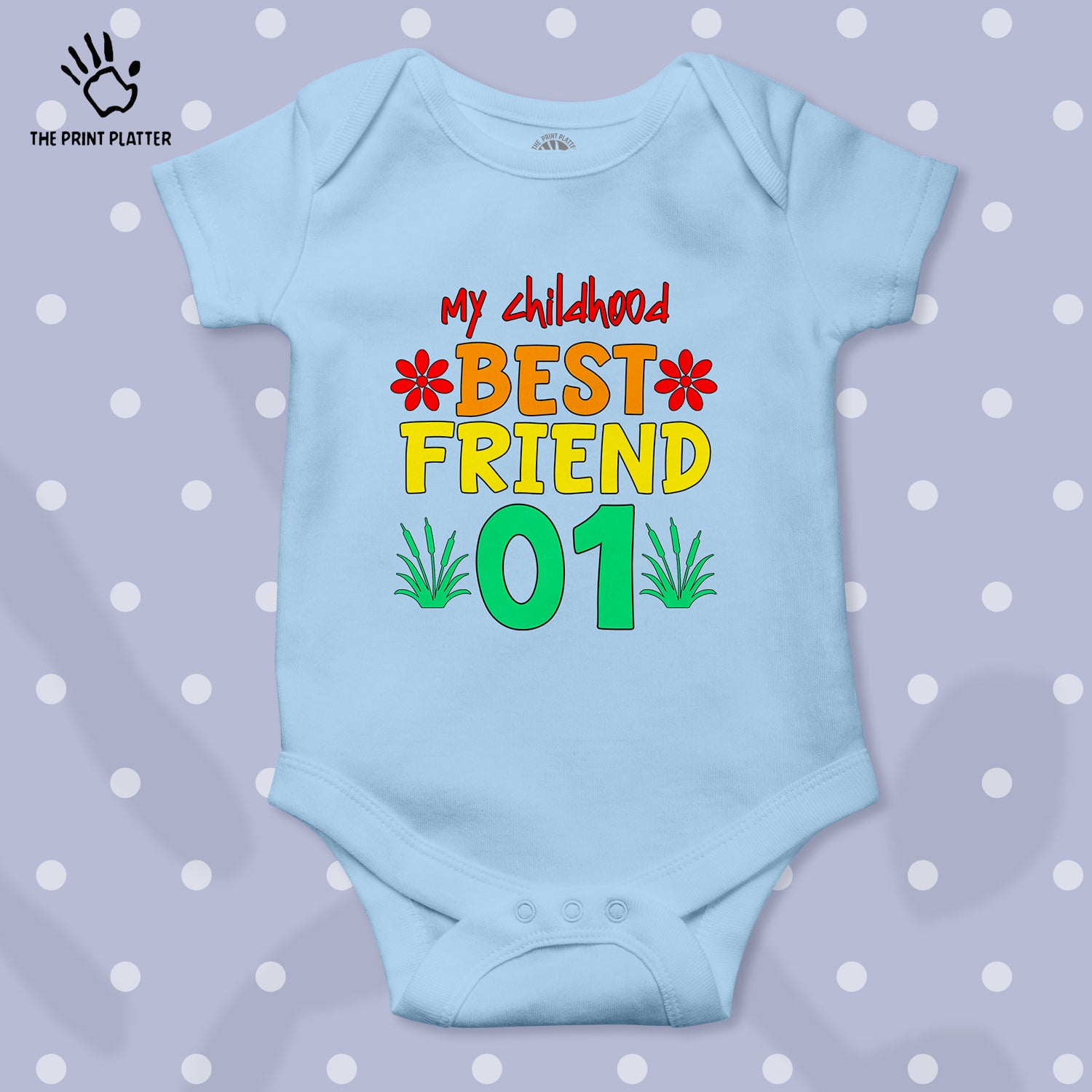 My Childhood Best Friend 01 Unisex Half Sleeve Romper