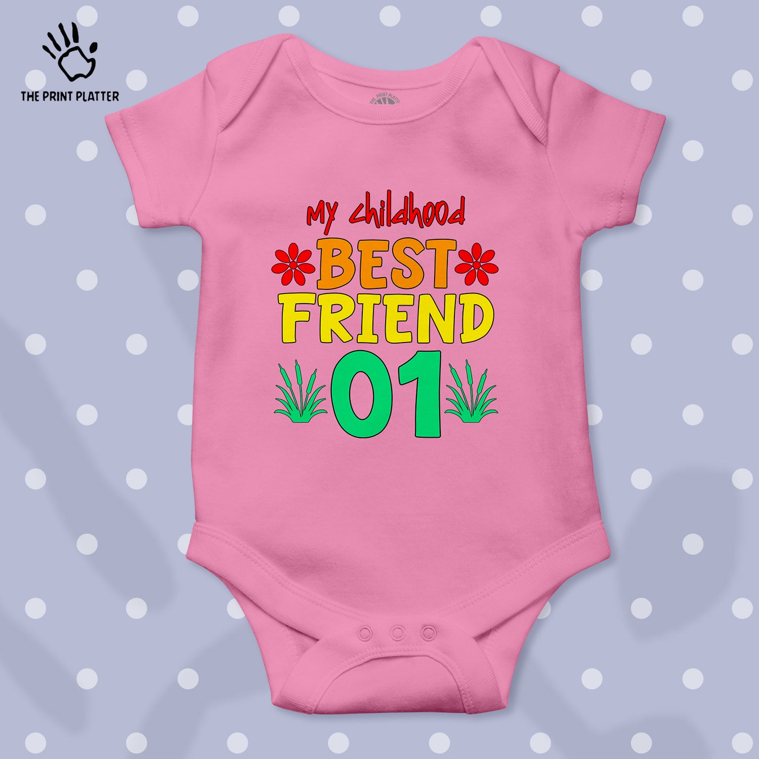 My Childhood Best Friend 01 Unisex Half Sleeve Romper