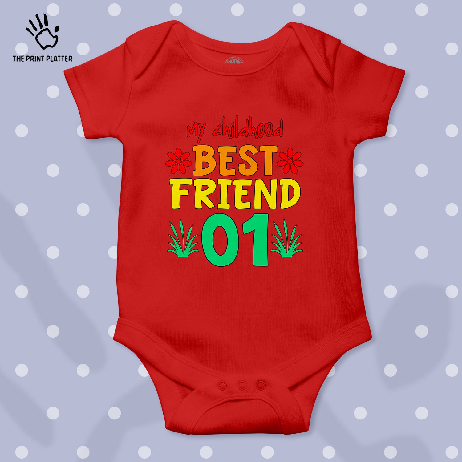 My Childhood Best Friend 01 Unisex Half Sleeve Romper