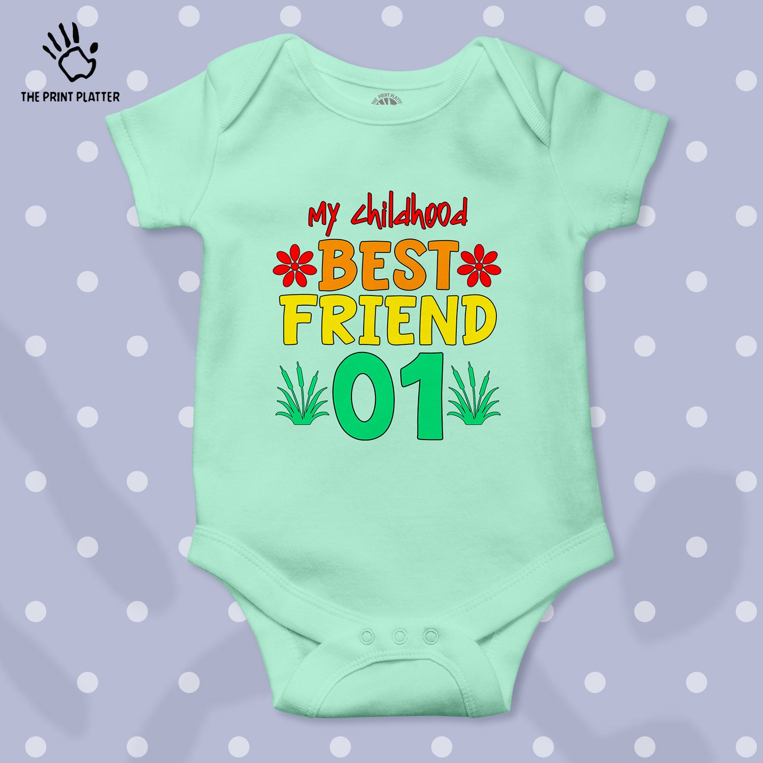 My Childhood Best Friend 01 Unisex Half Sleeve Romper