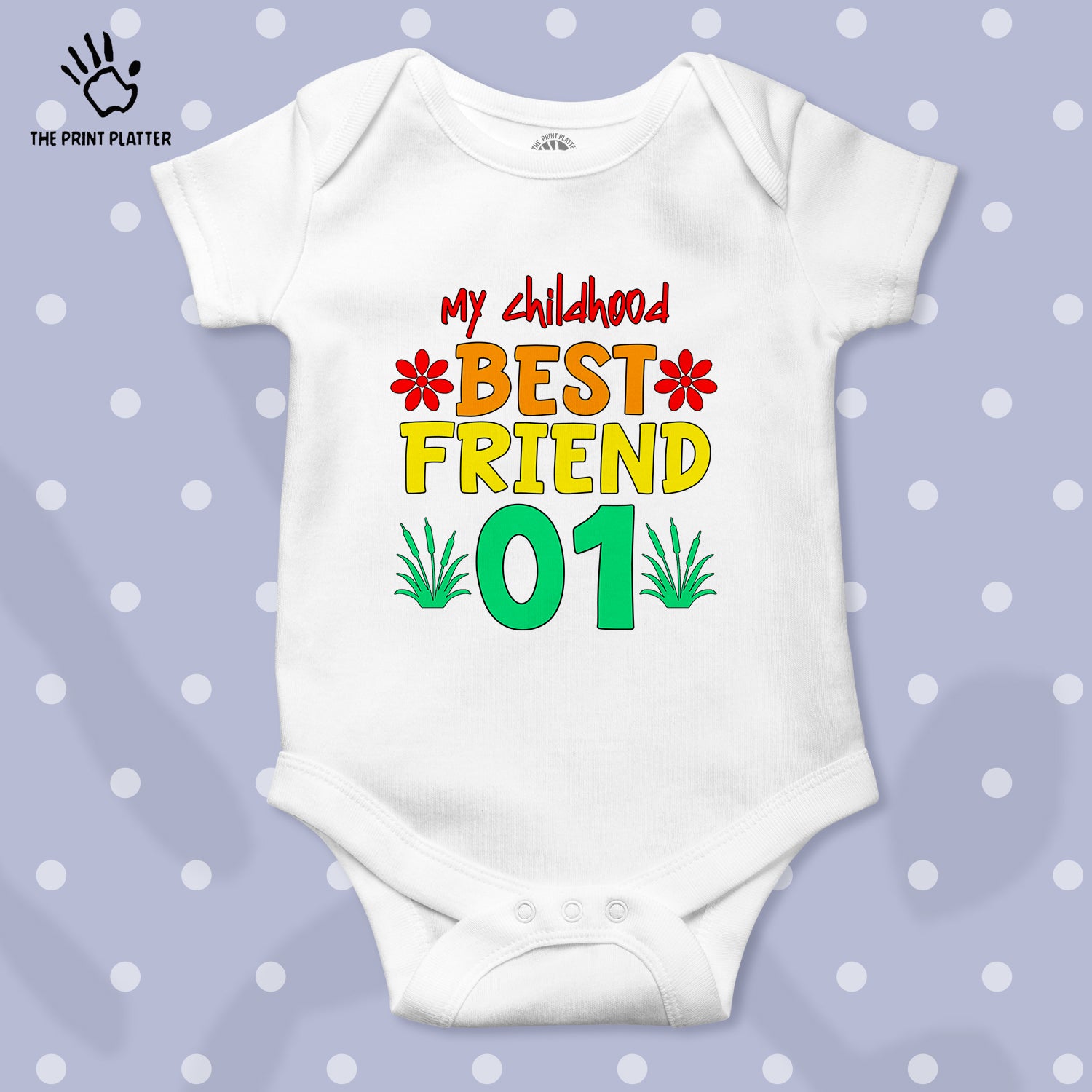 My Childhood Best Friend 01 Unisex Half Sleeve Romper