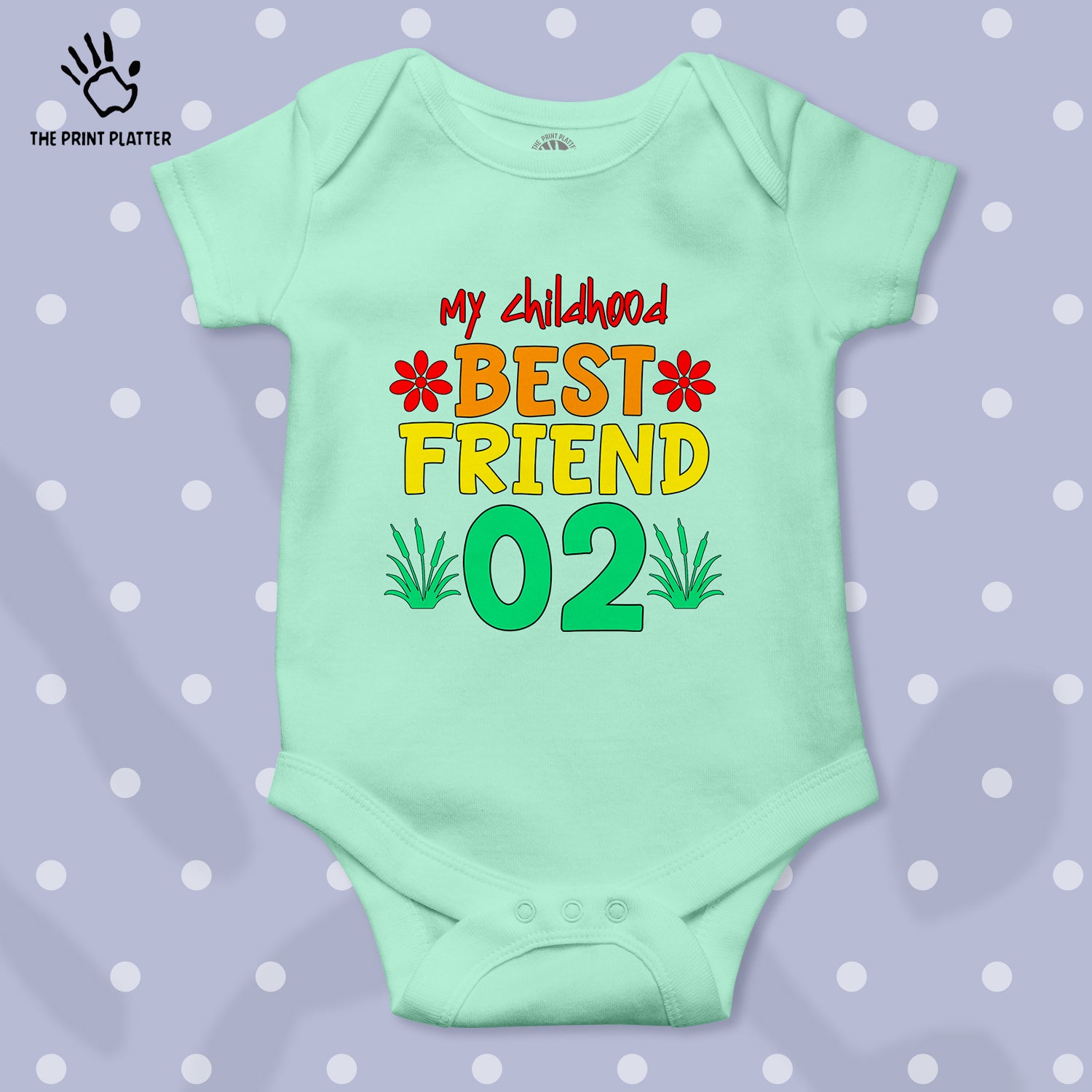 My Childhood Best Friend 02 Unisex Half Sleeve Romper