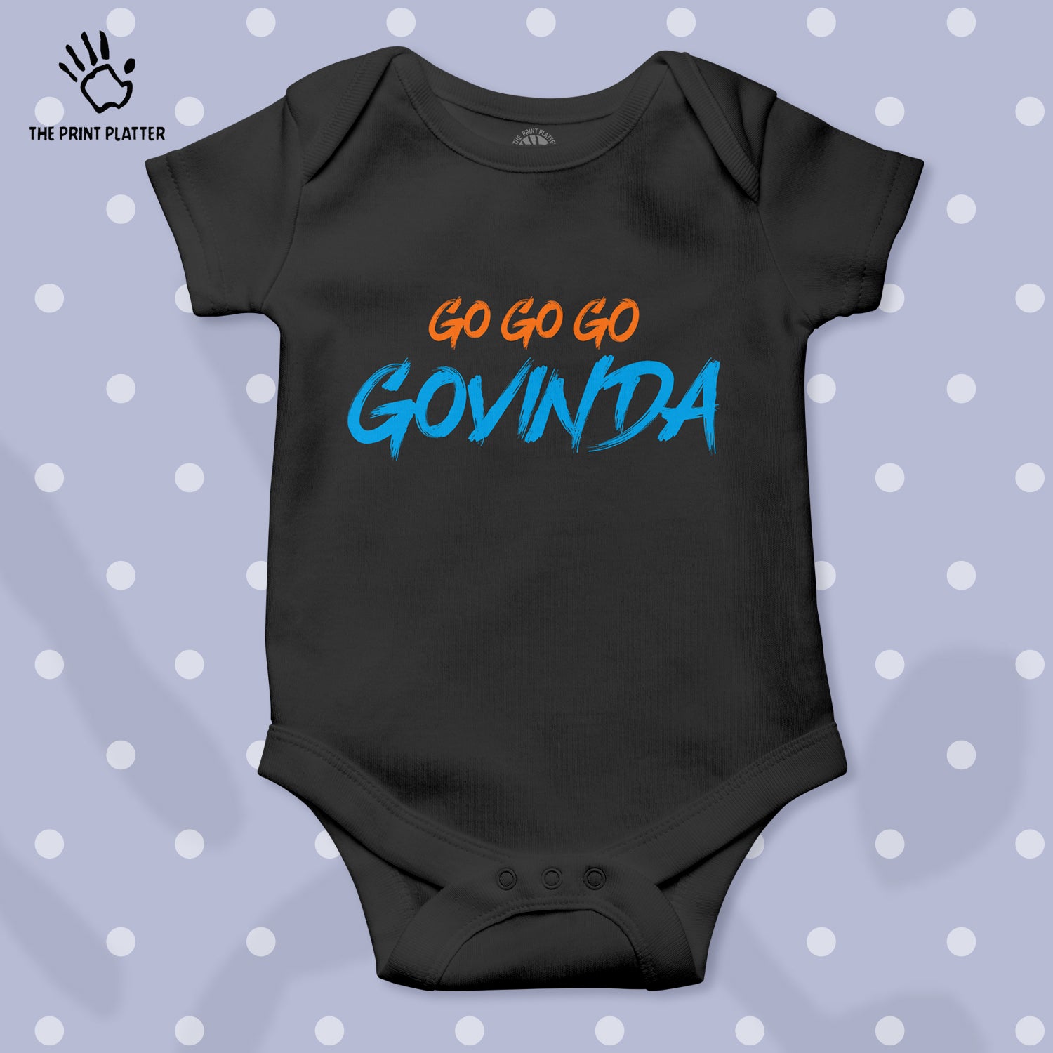 Go Go Go Govinda Unisex Half Sleeve Romper