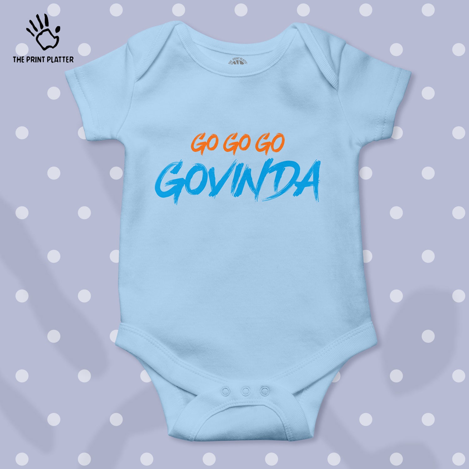 Go Go Go Govinda Unisex Half Sleeve Romper