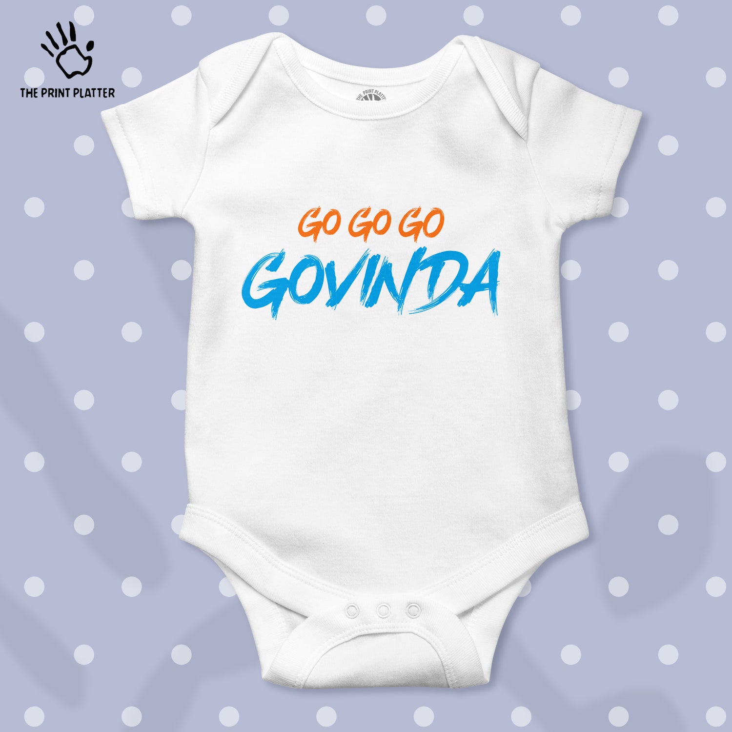 Go Go Go Govinda Unisex Half Sleeve Romper