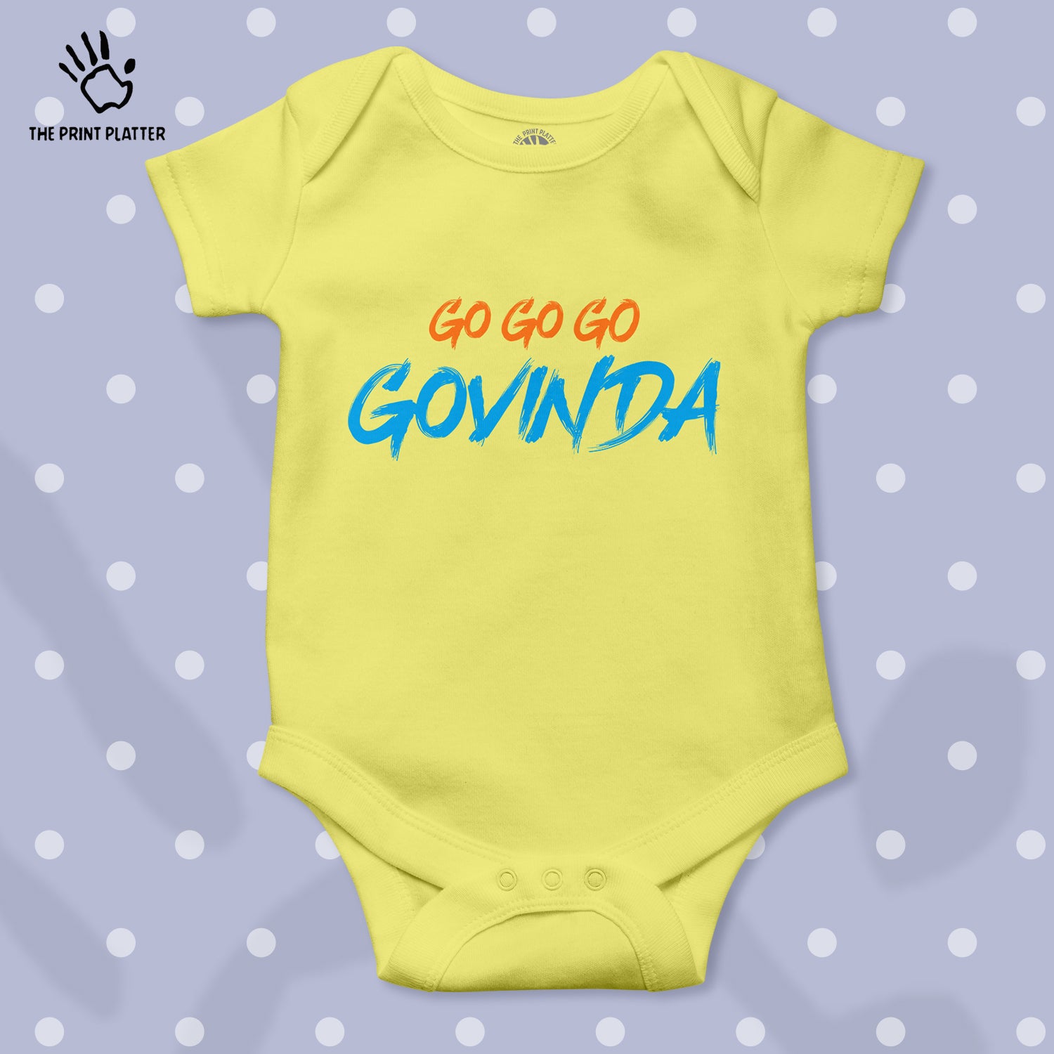 Go Go Go Govinda Unisex Half Sleeve Romper