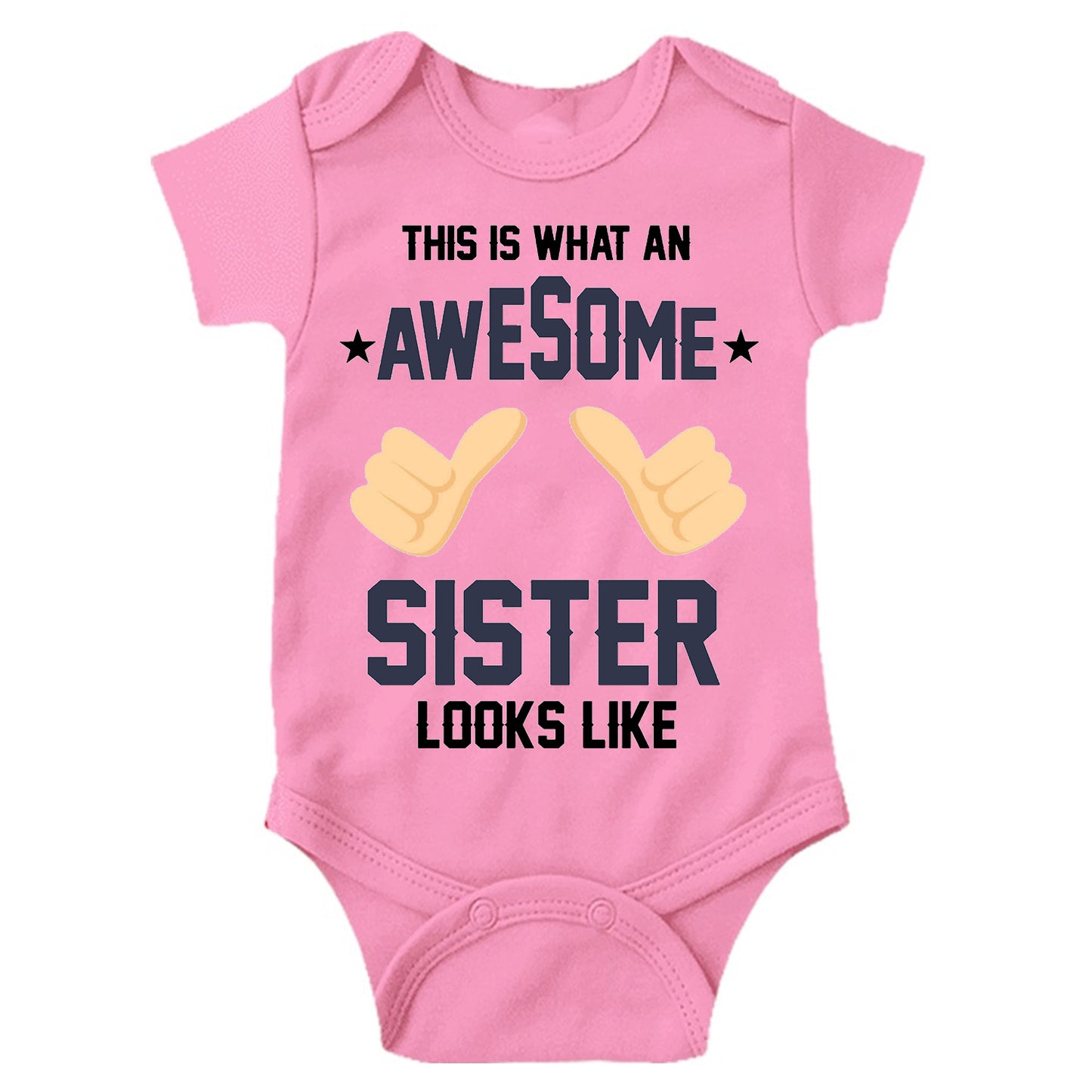 This is What an Awesome Sister Look Like Unisex Half Sleeve Romper