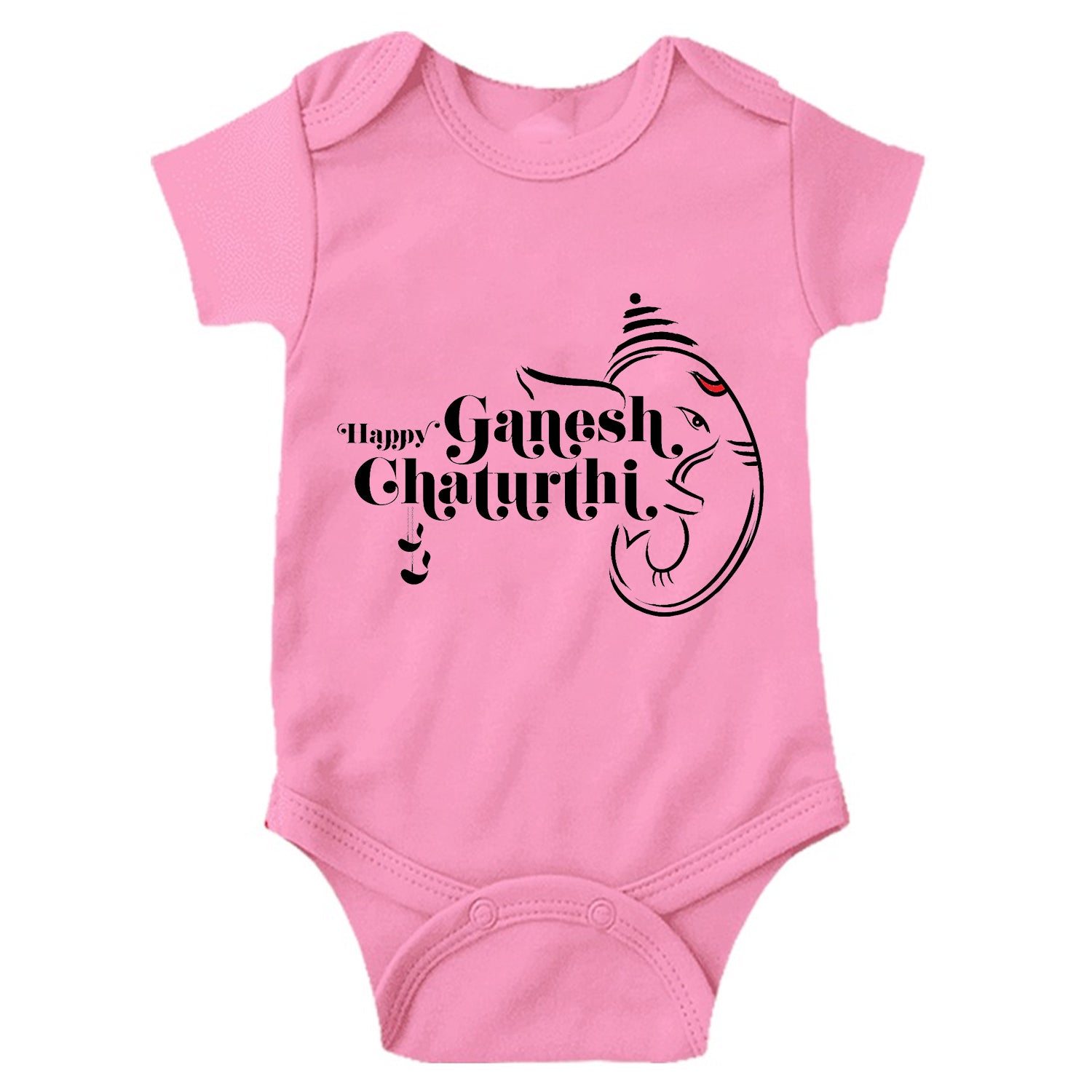 Happy Ganesh Chaturthi Unisex Half Sleeve Romper