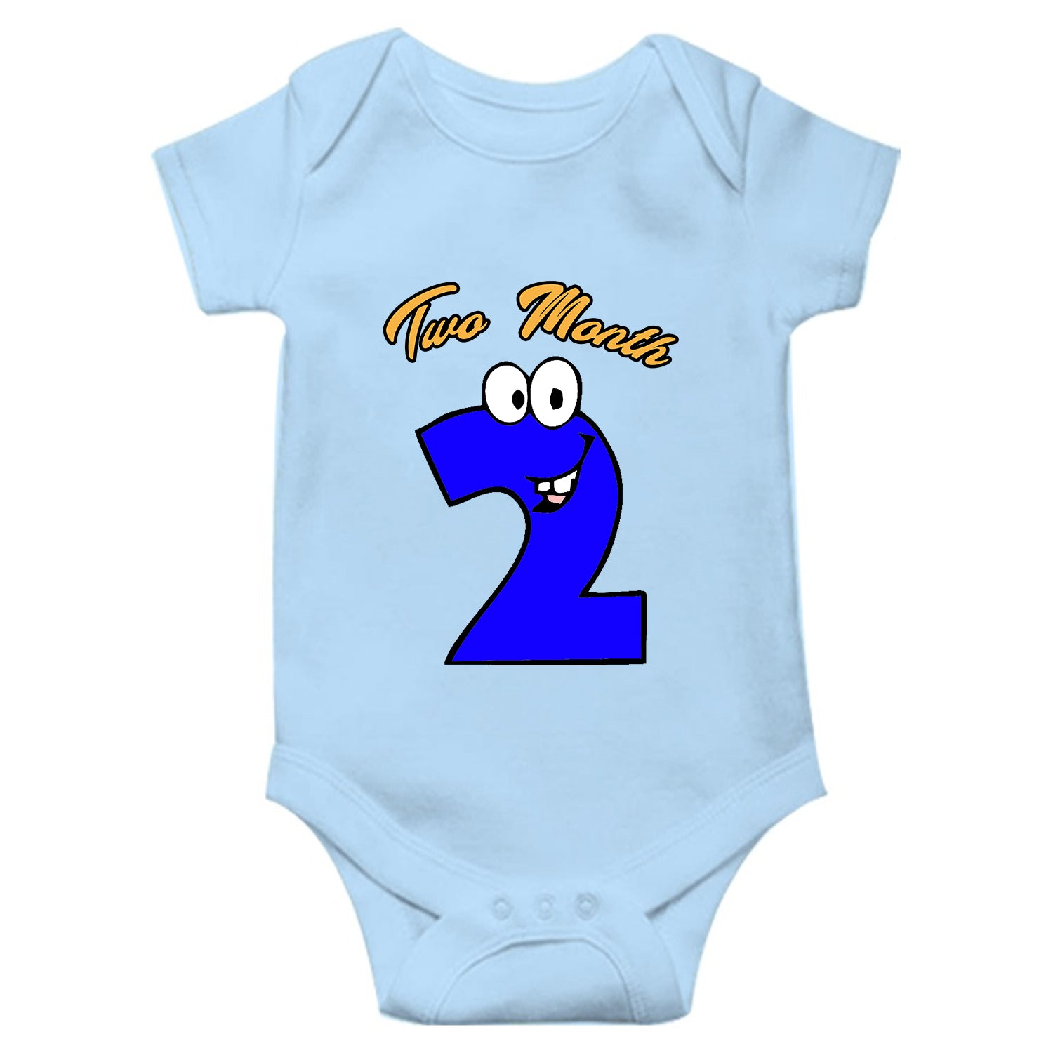 Two Month Unisex Half Sleeve Romper