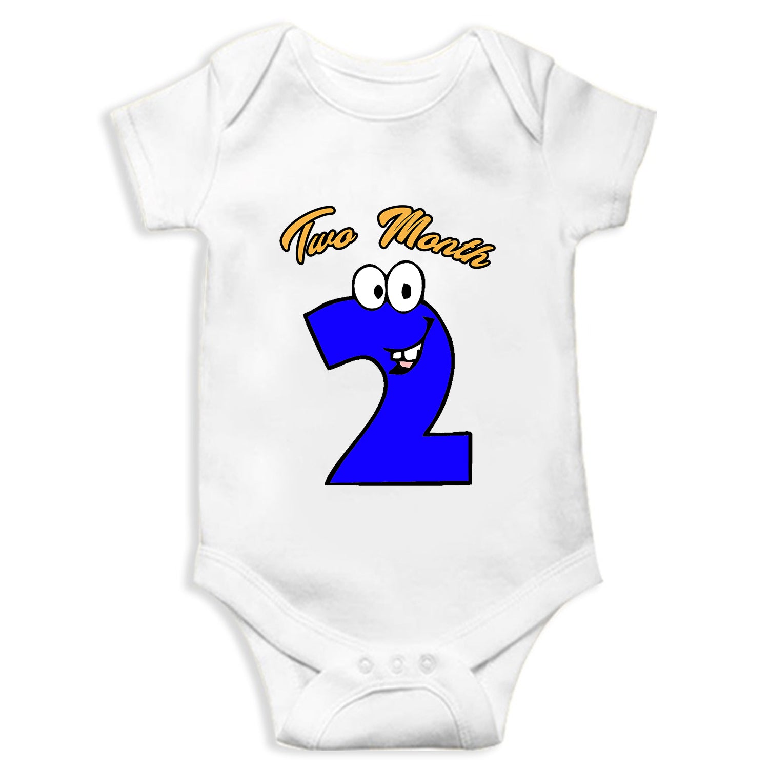 Two Month Unisex Half Sleeve Romper