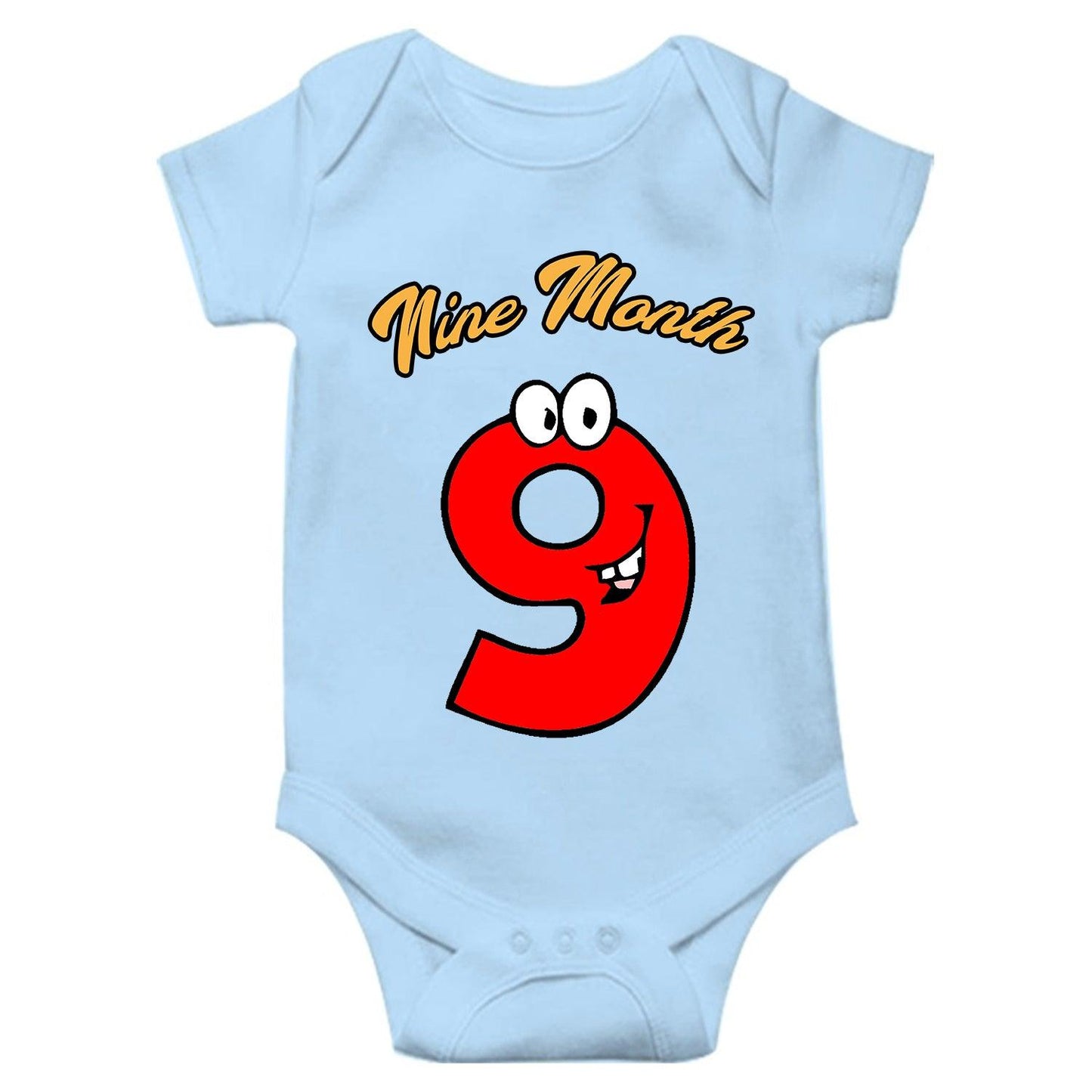 Nine Month Unisex Half Sleeve Romper