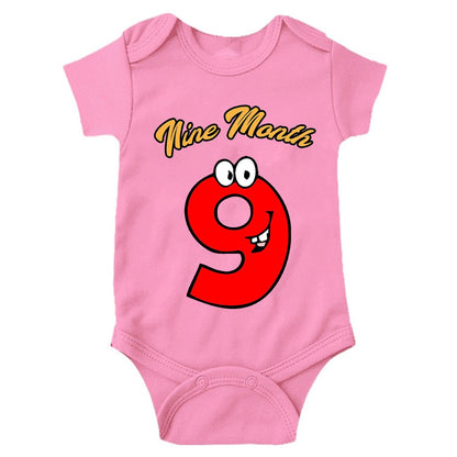 Nine Month Unisex Half Sleeve Romper