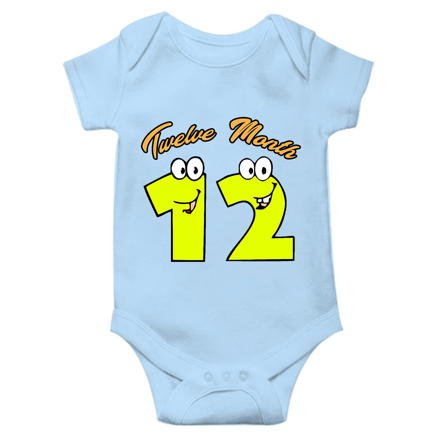 Twelve Month Unisex Half Sleeve Romper