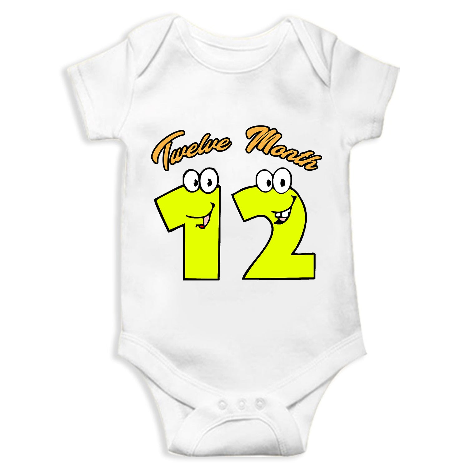 Twelve Month Unisex Half Sleeve Romper