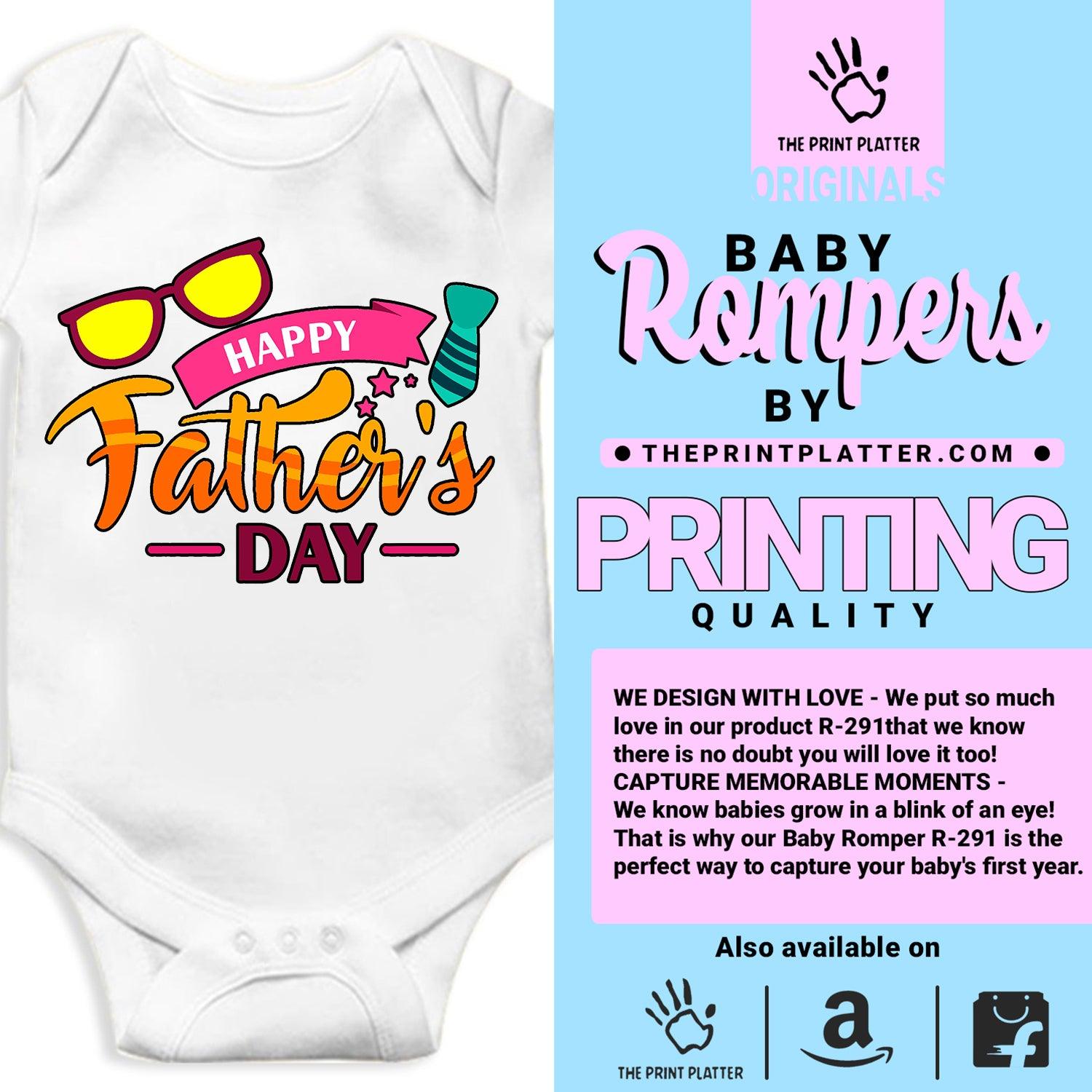 Cool Father's Day Unisex Half Sleeve Romper