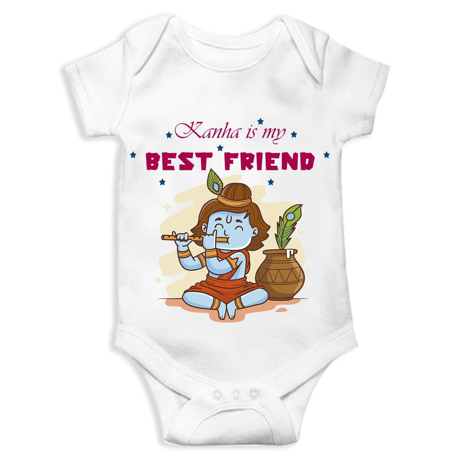 Kanha is my Best Friend Unisex Half Sleeve Romper