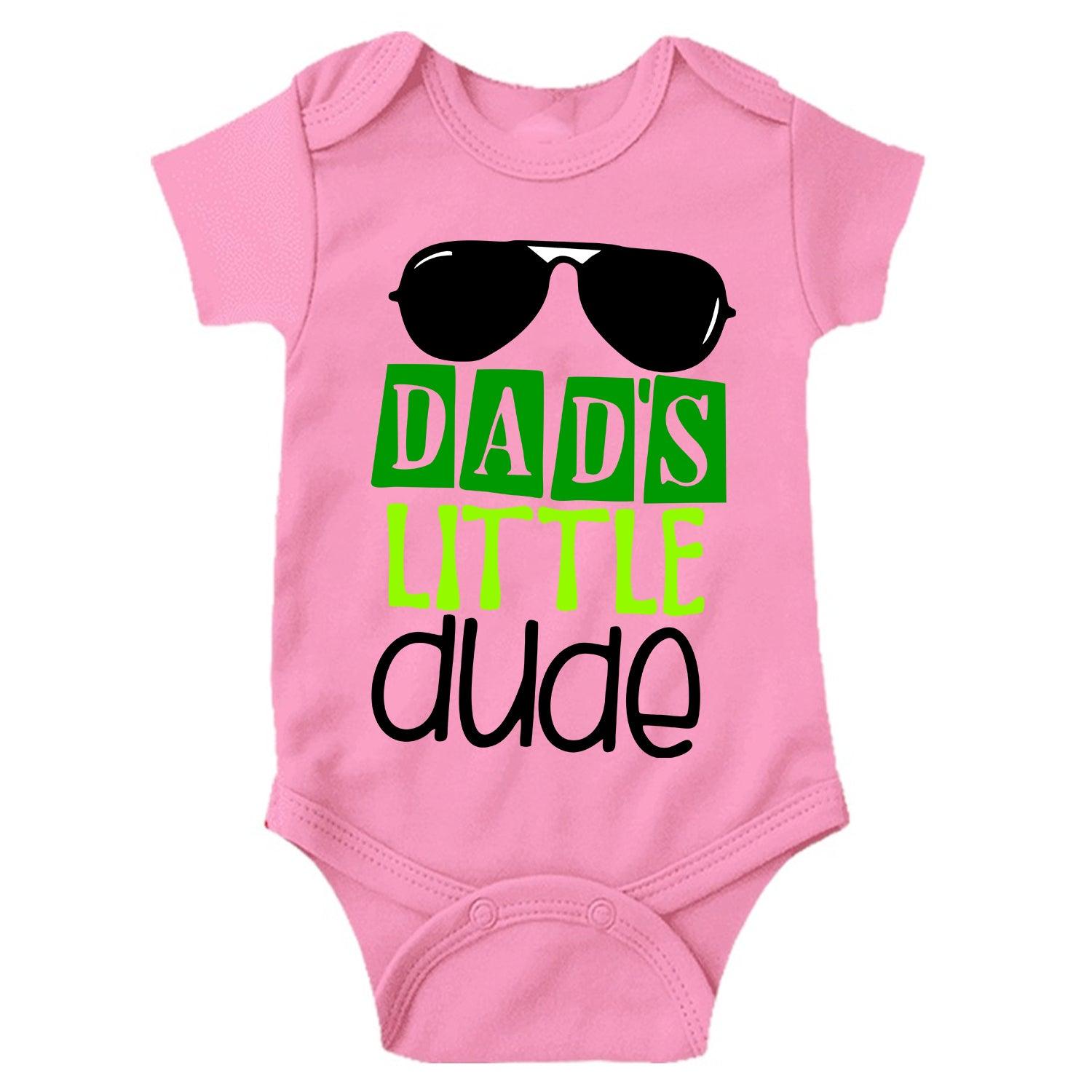 Dad's Little Dude Unisex Half Sleeve Romper