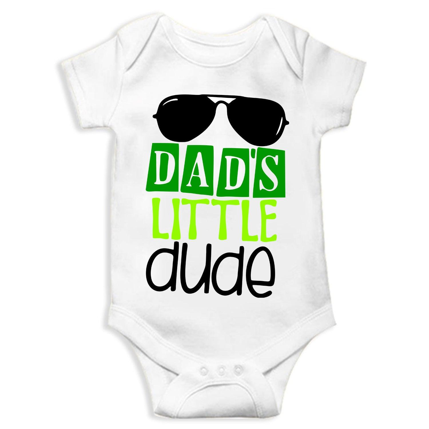 Dad's Little Dude Unisex Half Sleeve Romper