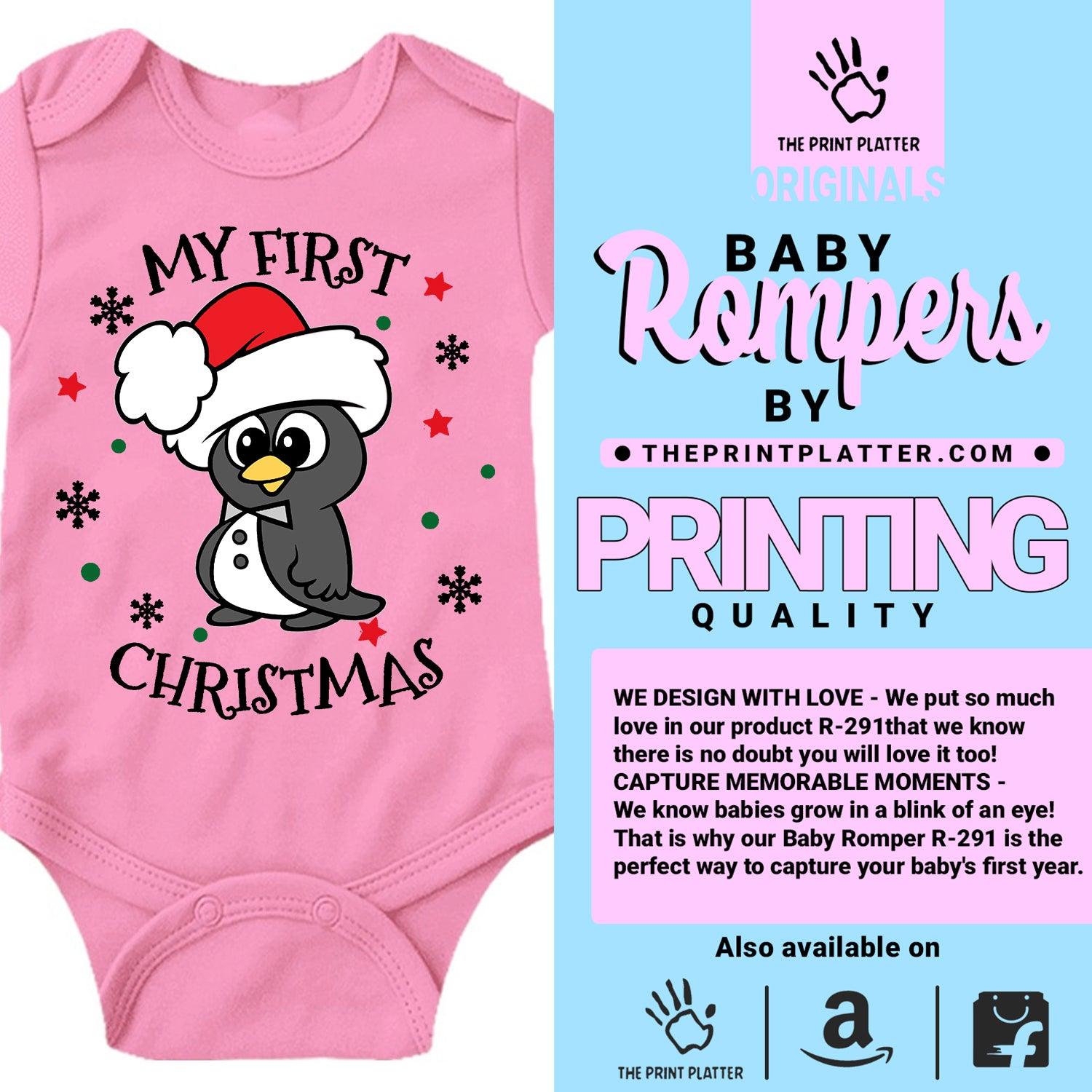 My First Christmas Unisex Half Sleeve Romper
