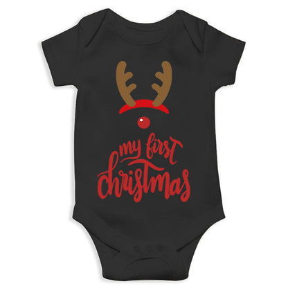 My First Christmas Unisex Half Sleeve Romper