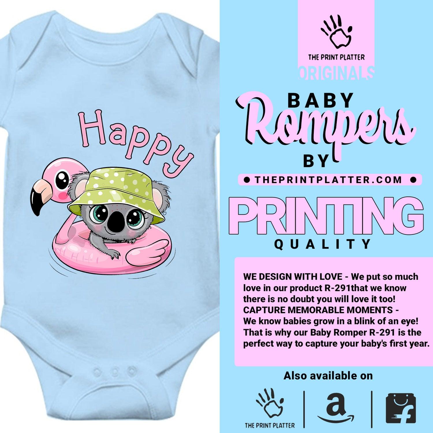 Happy Koala Unisex Half Sleeve Romper