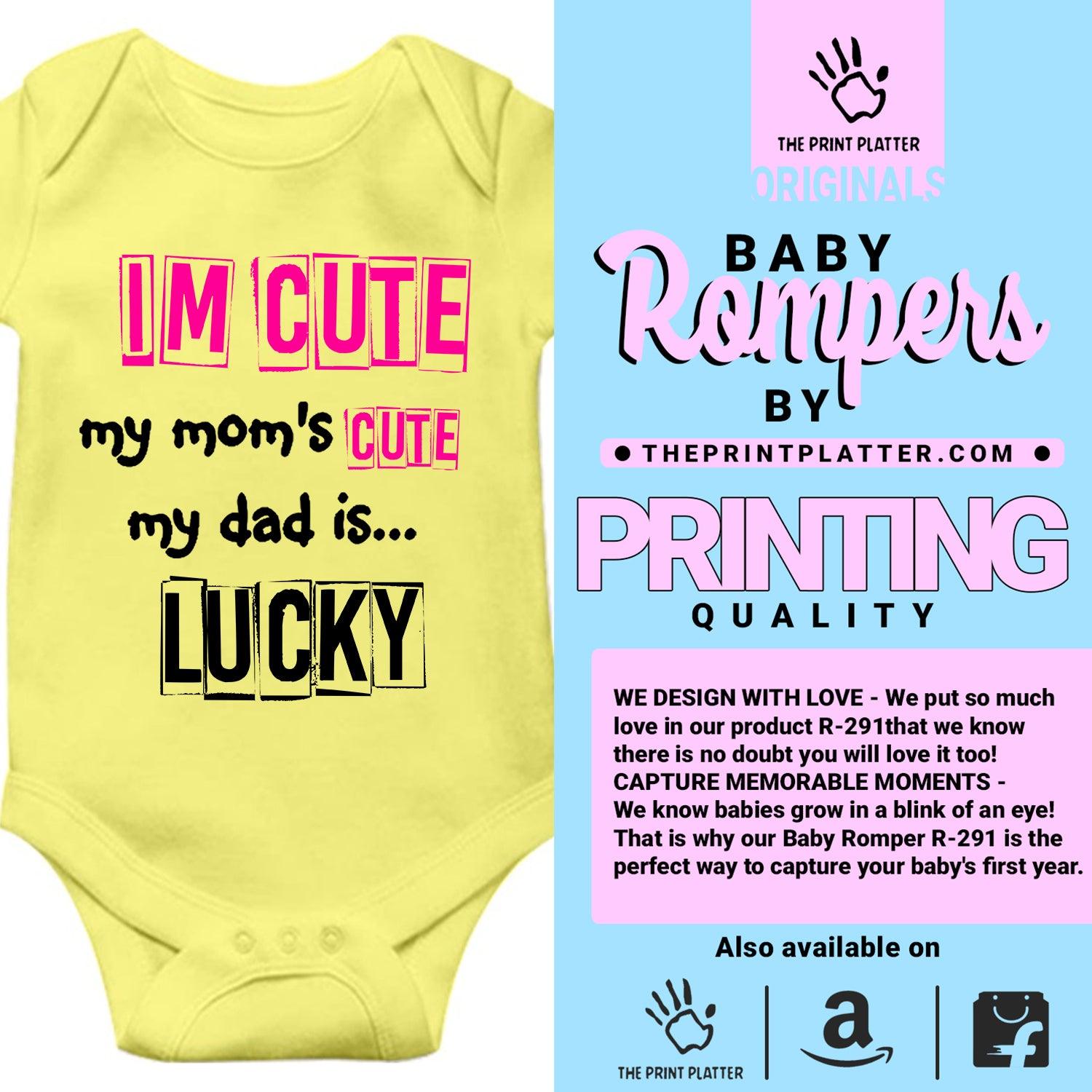 I'm Cute Unisex Half Sleeve Romper