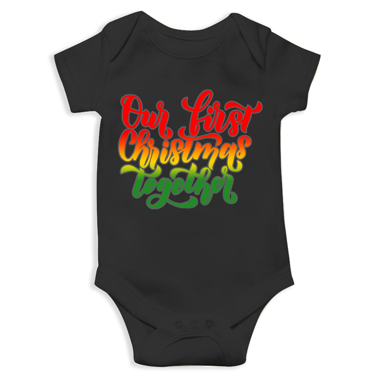 Our 1st Christmas Together Unisex Half Sleeve Romper