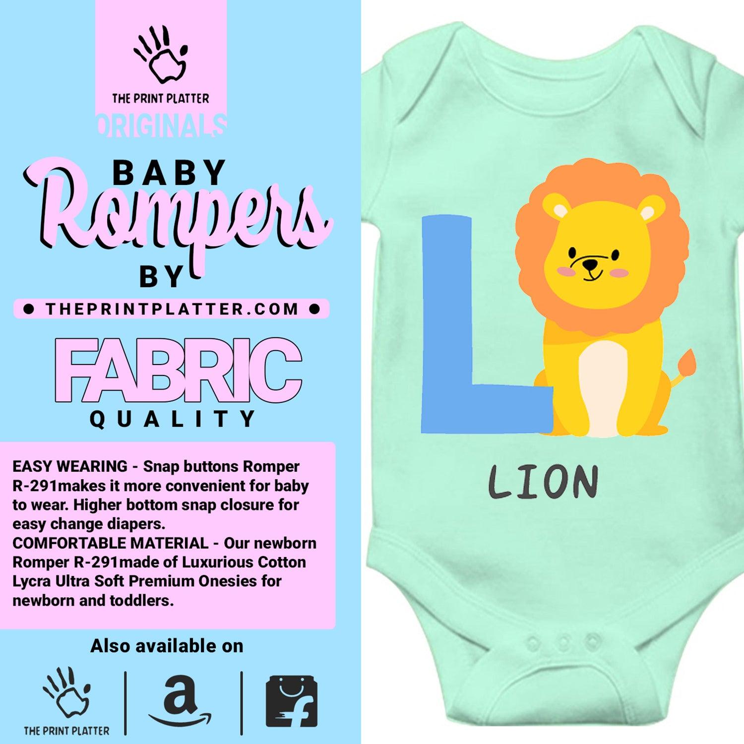 Lion Unisex Half Sleeve Romper