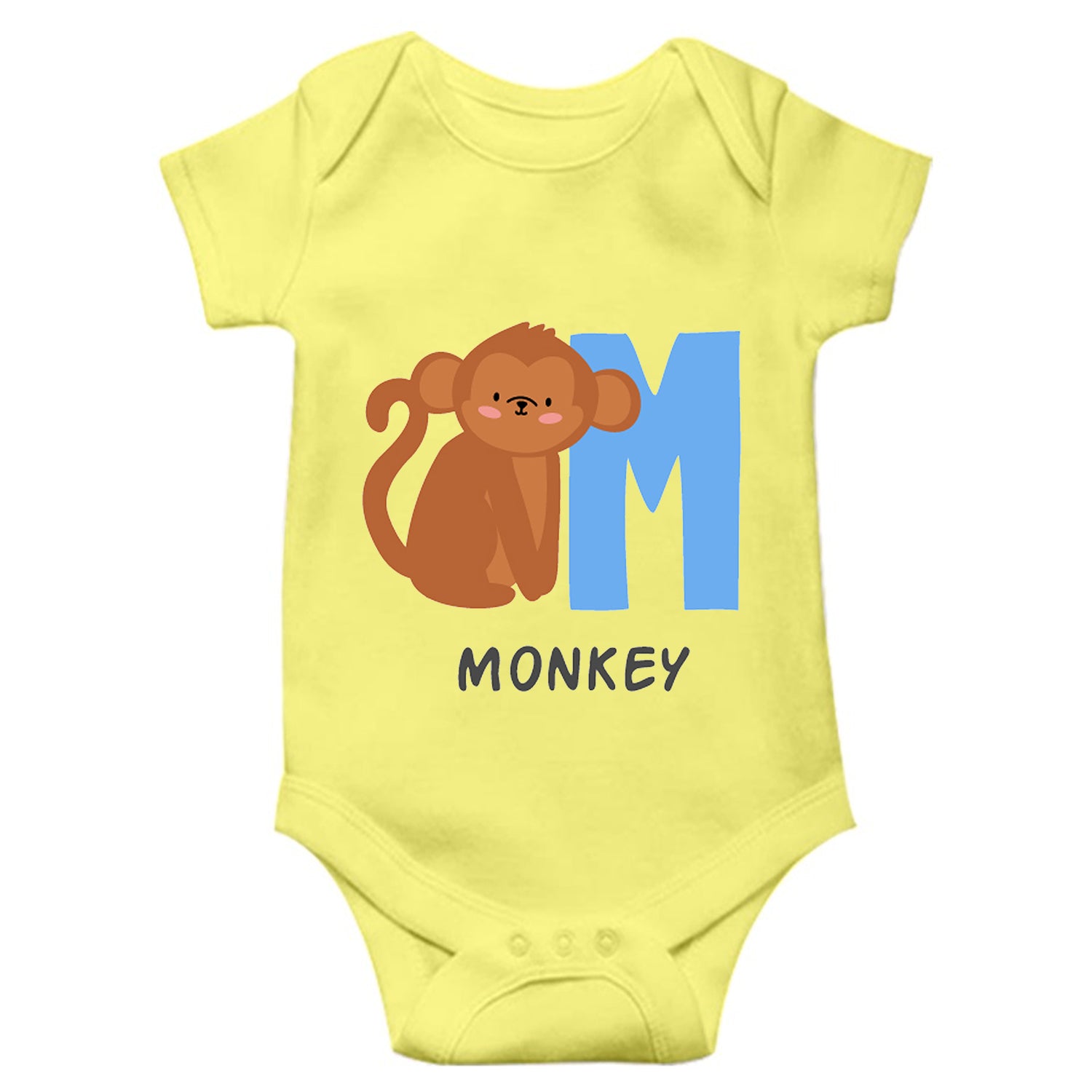 Monkey Unisex Half Sleeve Romper