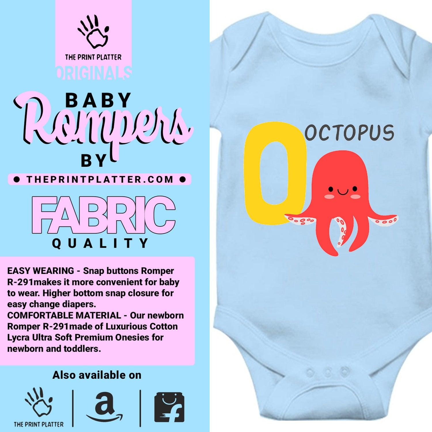 Octopus Unisex Half Sleeve Romper