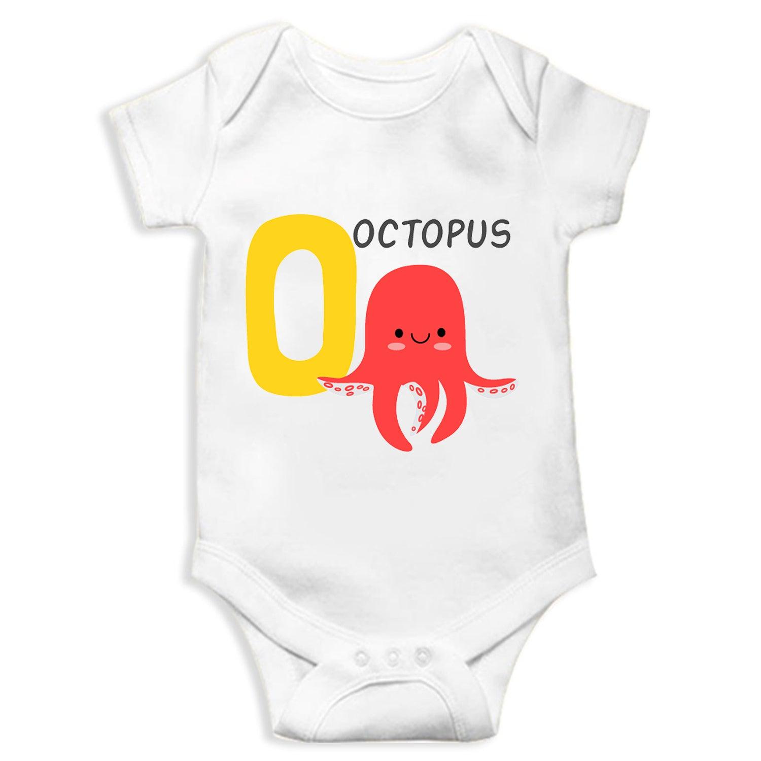 Octopus Unisex Half Sleeve Romper