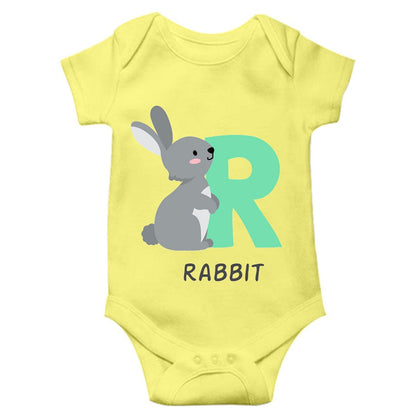 Rabbit Unisex Half Sleeve Romper