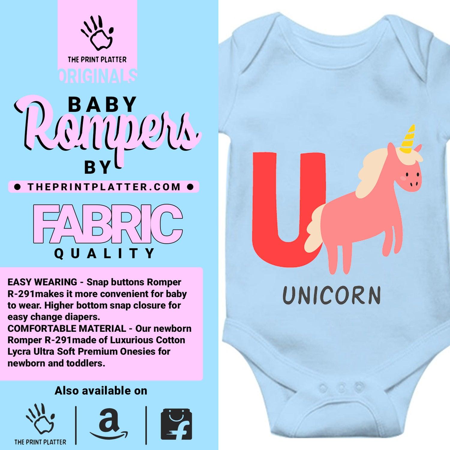 Unicorn Unisex Half Sleeve Romper