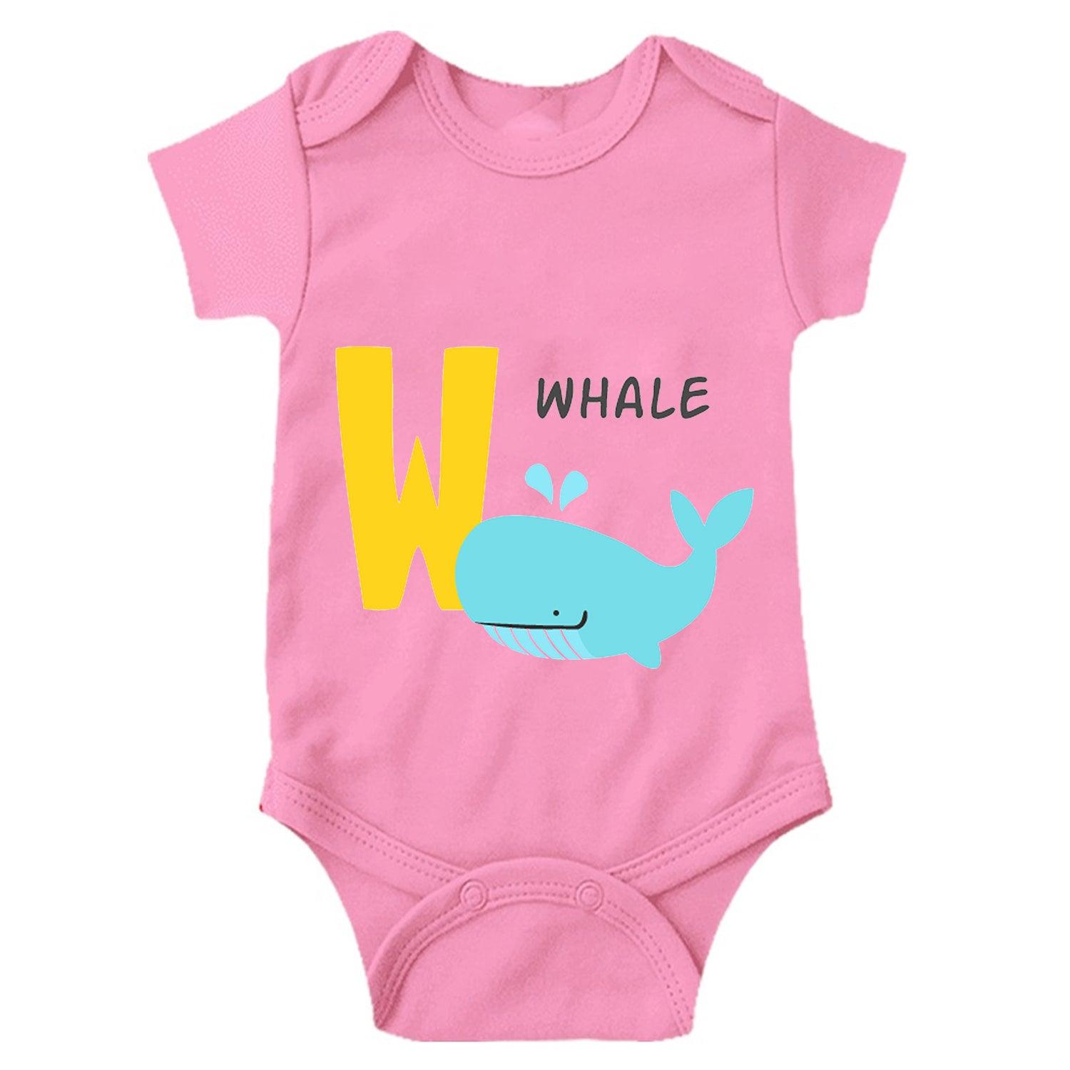 Whale Unisex Half Sleeve Romper