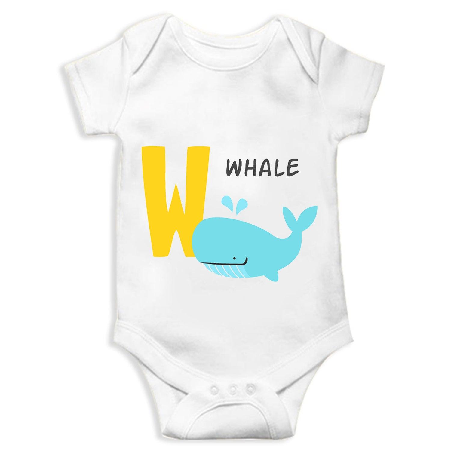 Whale Unisex Half Sleeve Romper