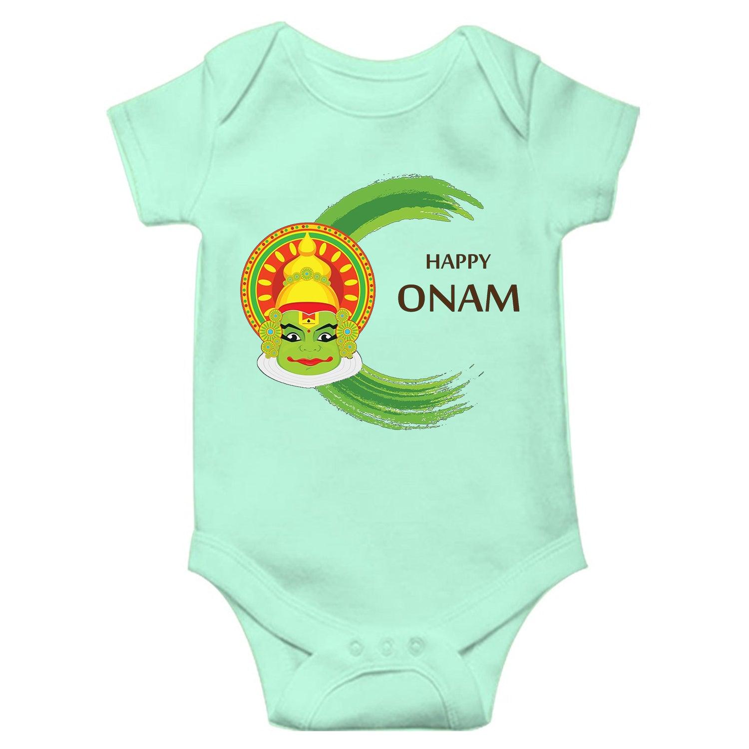 Happy Onam Unisex Half Sleeve Romper