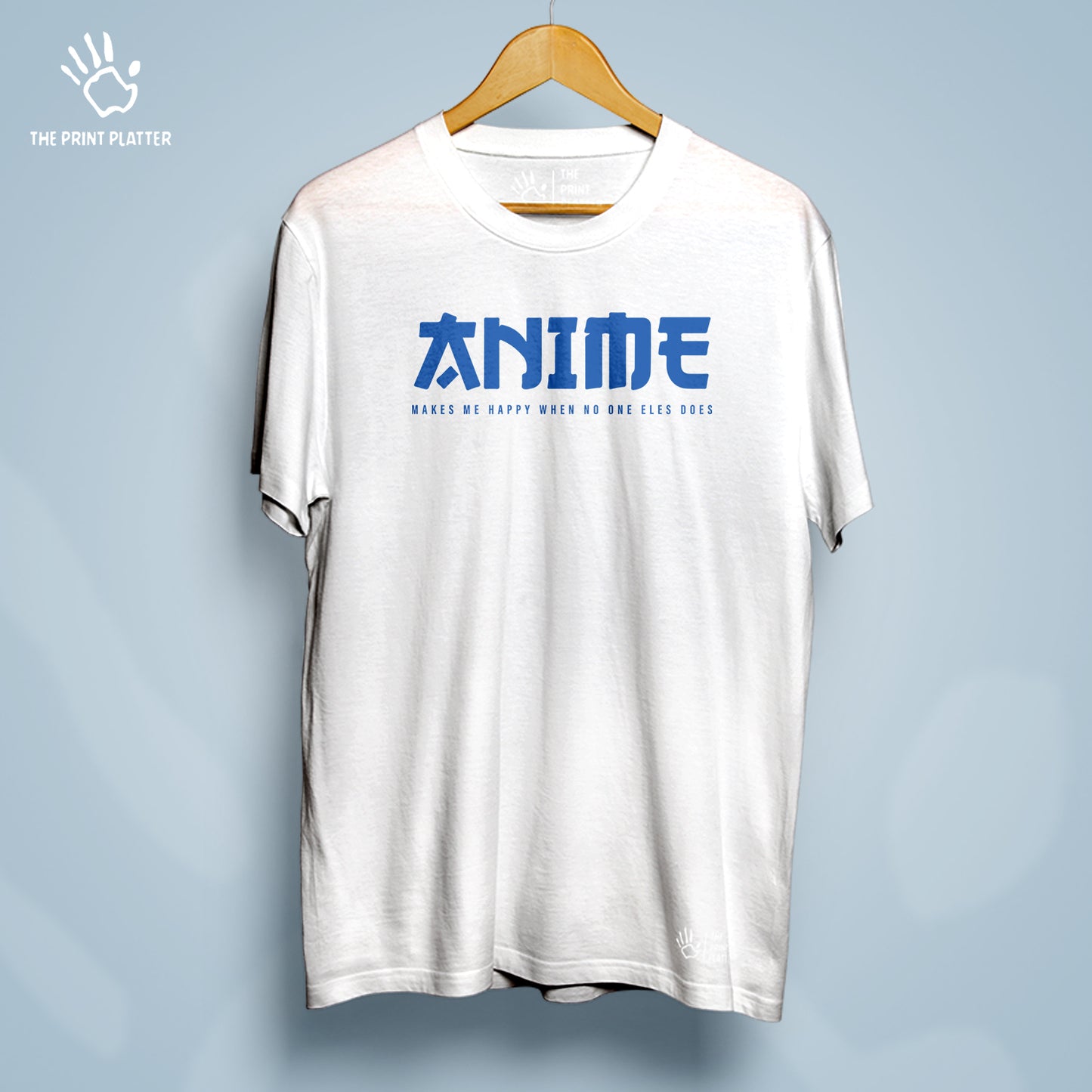 Anime Make Me Happy Cotton Bio Wash 180gsm T-shirt |T-H23