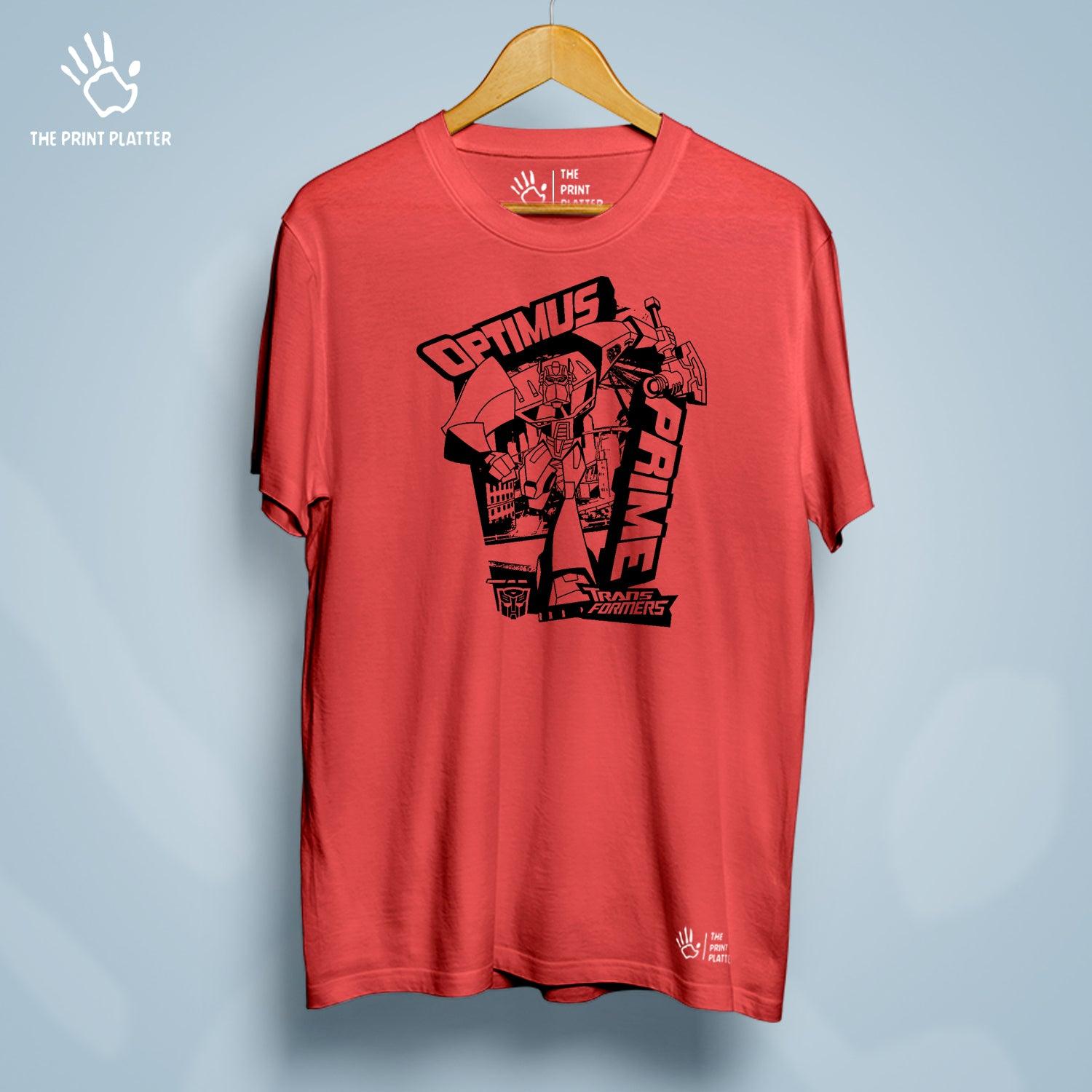 Optimus Prime Transformers Cotton Bio Wash 180gsm T-shirt | T-R129