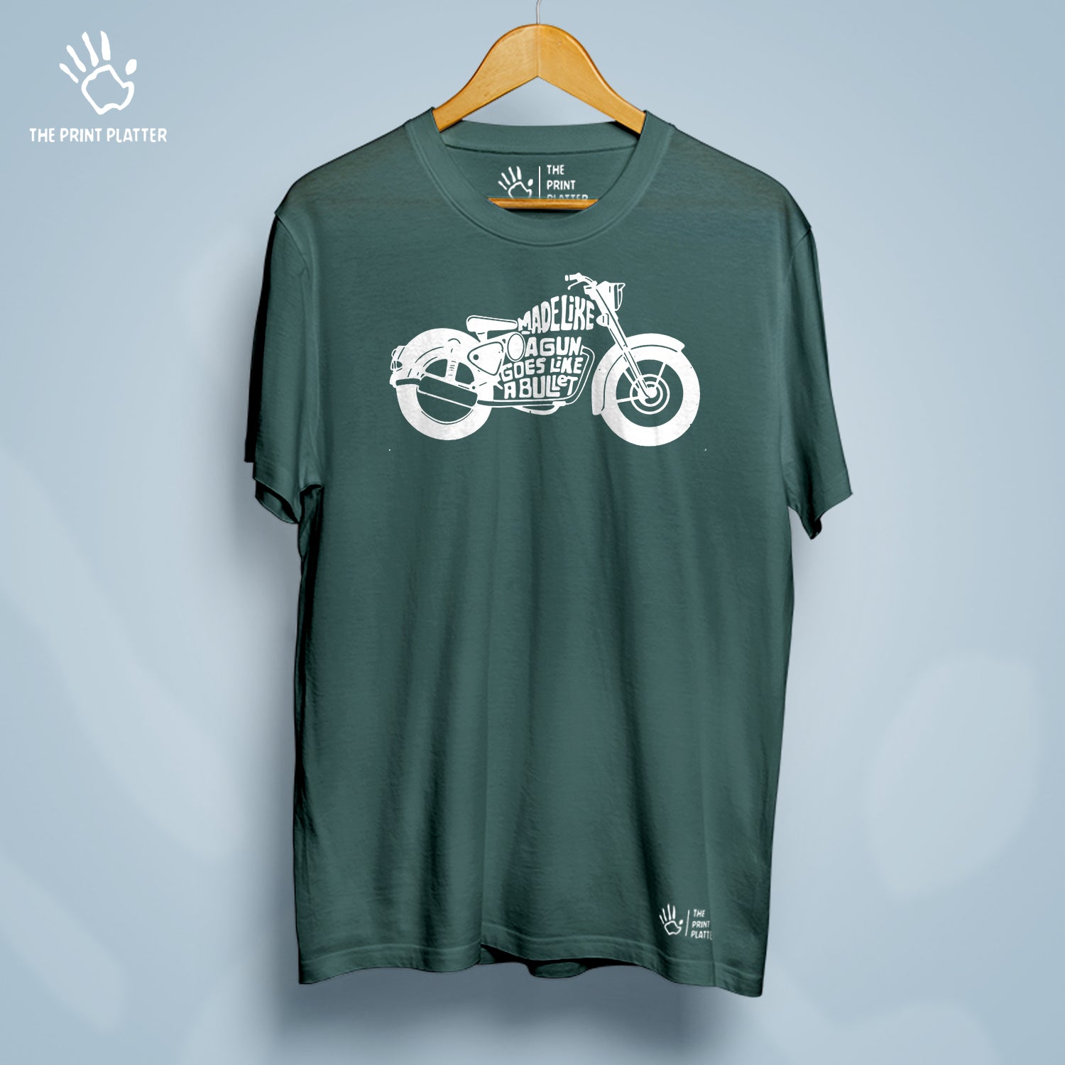 Made Like A Gun Goes Like A Bullet Cotton Bio Wash 180gsm T-shirt | T-R135