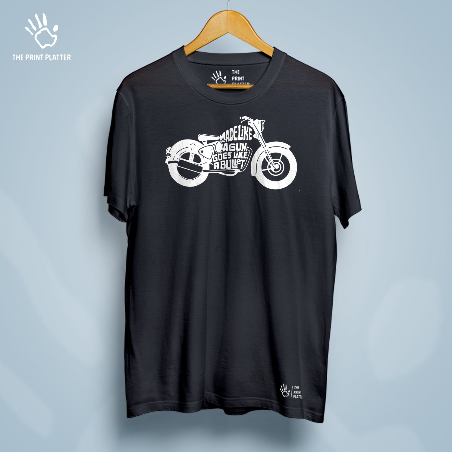 Made Like A Gun Goes Like A Bullet Cotton Bio Wash 180gsm T-shirt | T-R135