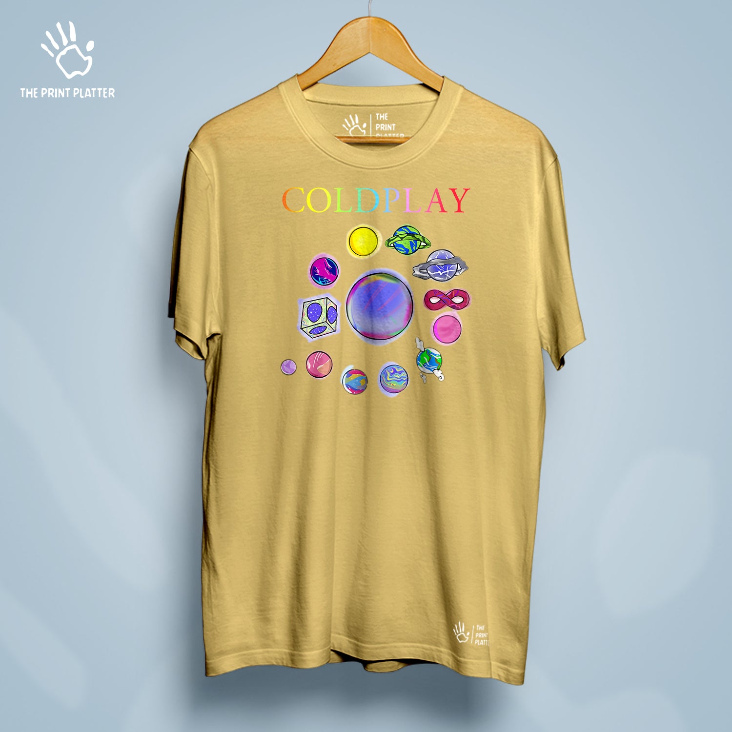 Coldplay Cotton Bio Wash 180gsm T-shirt | T-R137