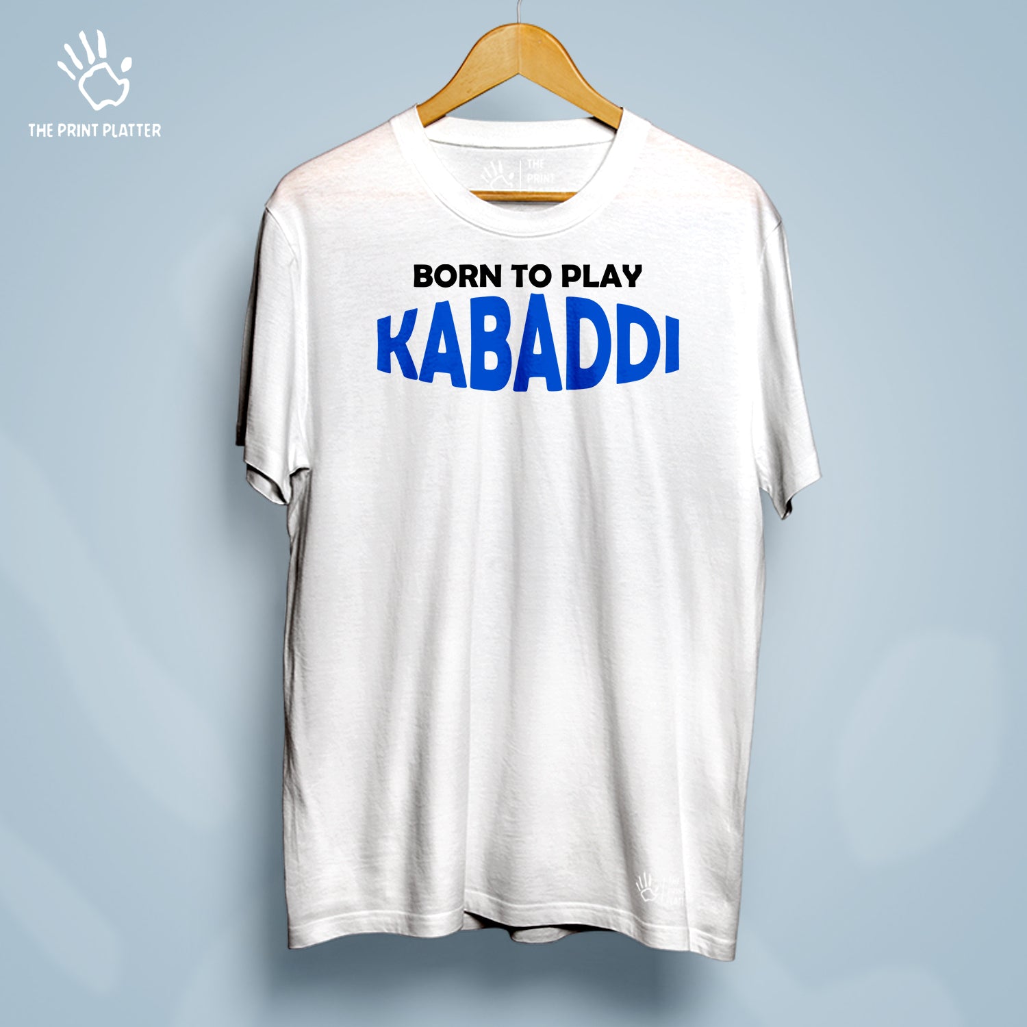 Born To Play Kabaddi Cotton Bio Wash 180gsm T-shirt | T-R147