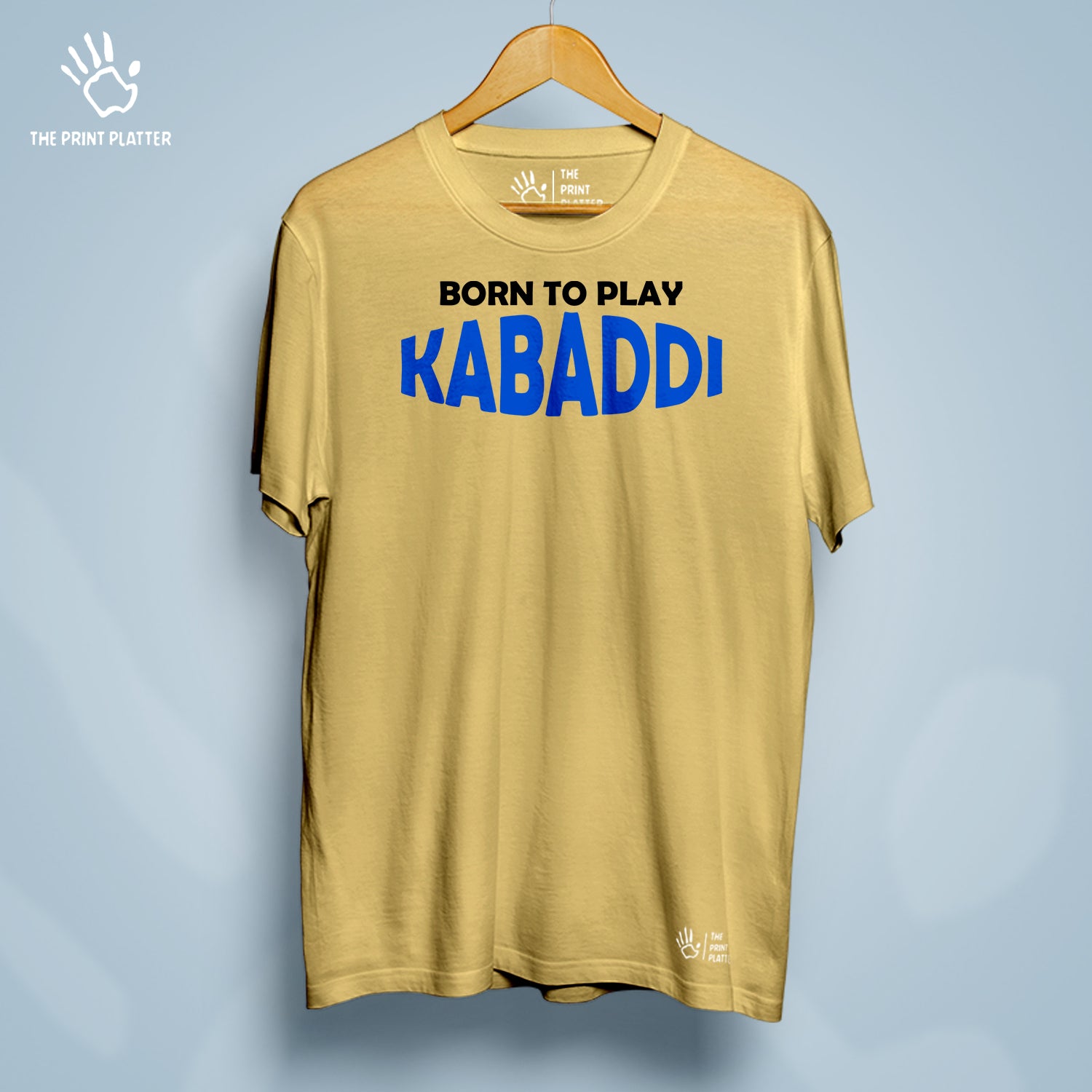 Born To Play Kabaddi Cotton Bio Wash 180gsm T-shirt | T-R147