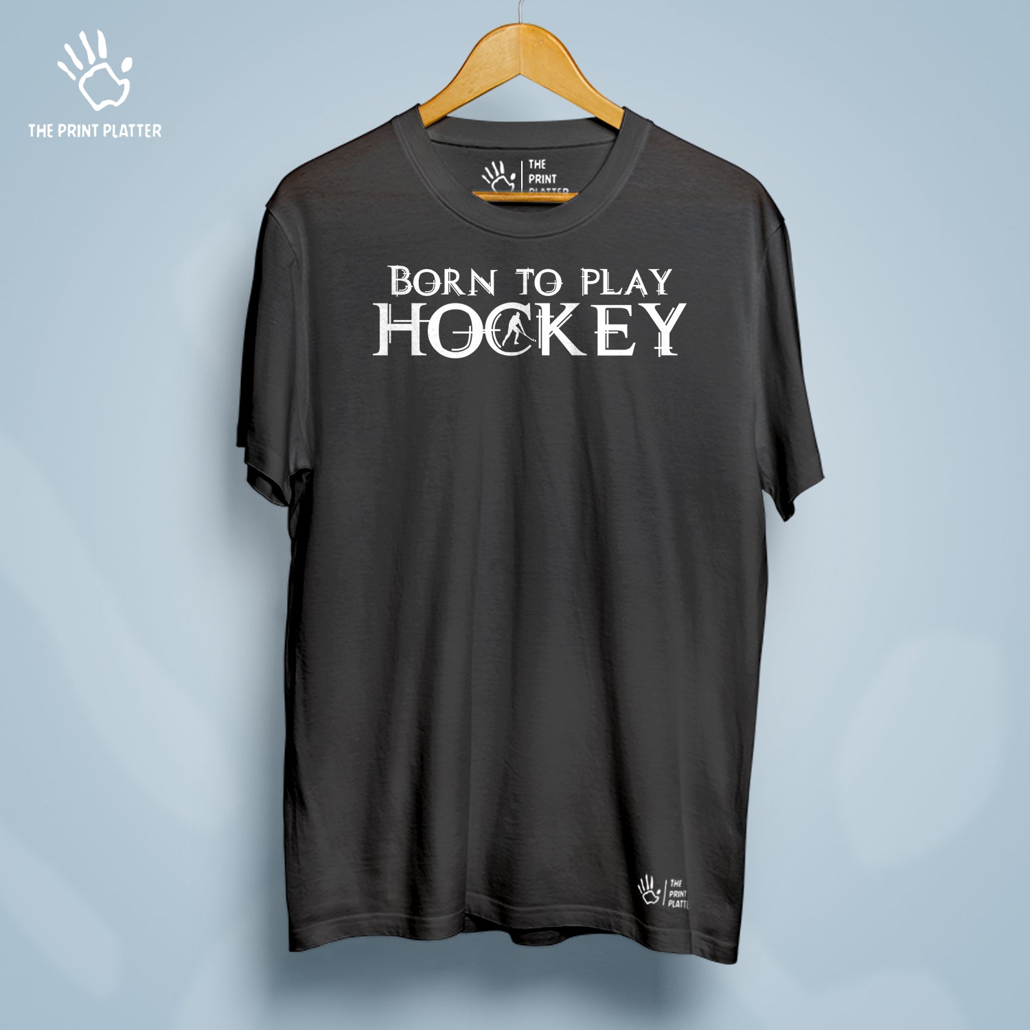 Born To Play Hockey Cotton Bio Wash 180gsm T-shirt | T-R151