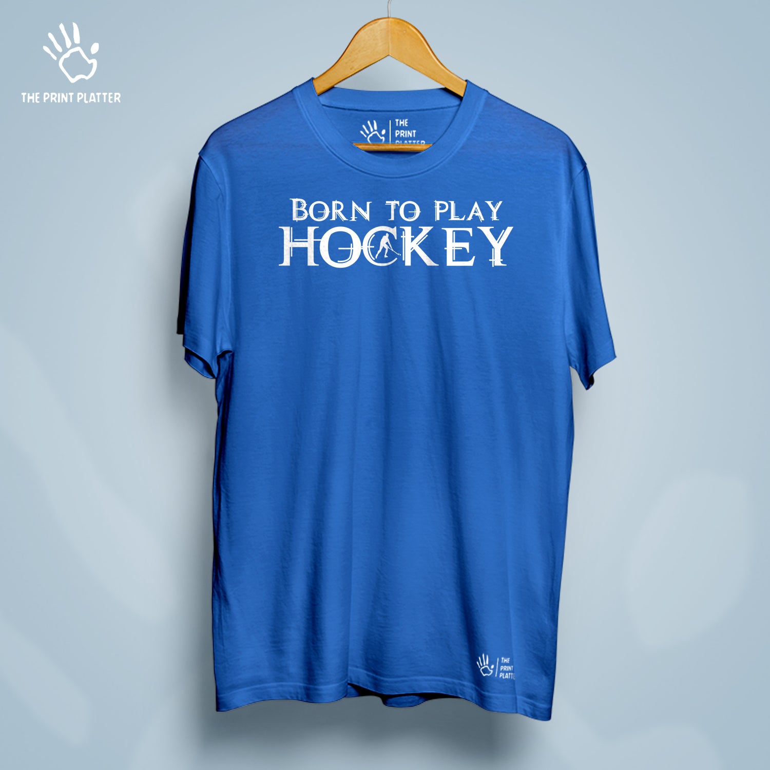 Born To Play Hockey Cotton Bio Wash 180gsm T-shirt | T-R151