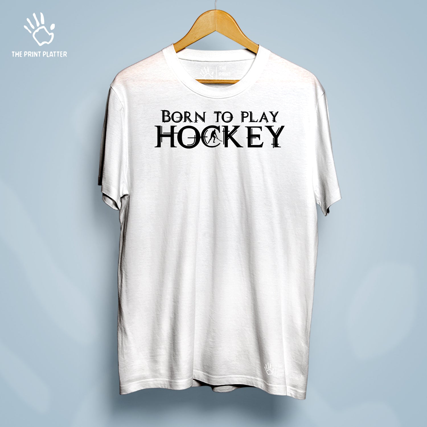 Born To Play Hockey Cotton Bio Wash 180gsm T-shirt | T-R151