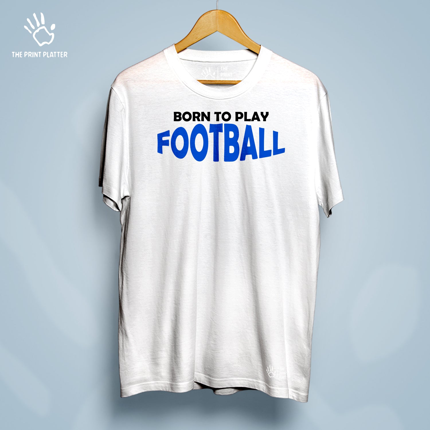 Born To Play Football Cotton Bio Wash 180gsm T-shirt | T-R153